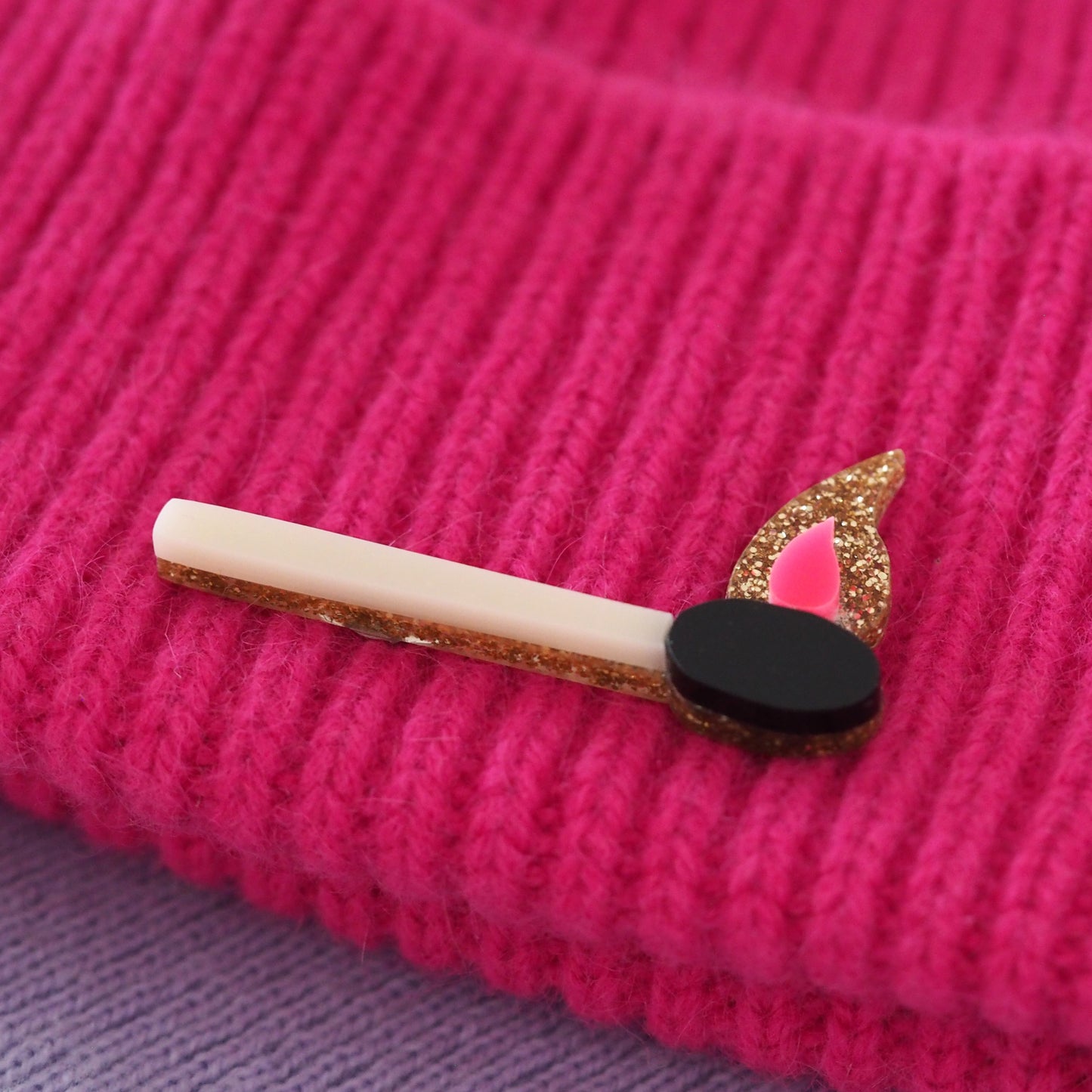 Match Glittery Brooch