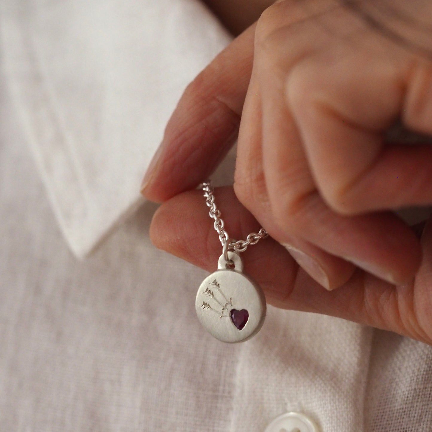 Cupid Ruby Necklace