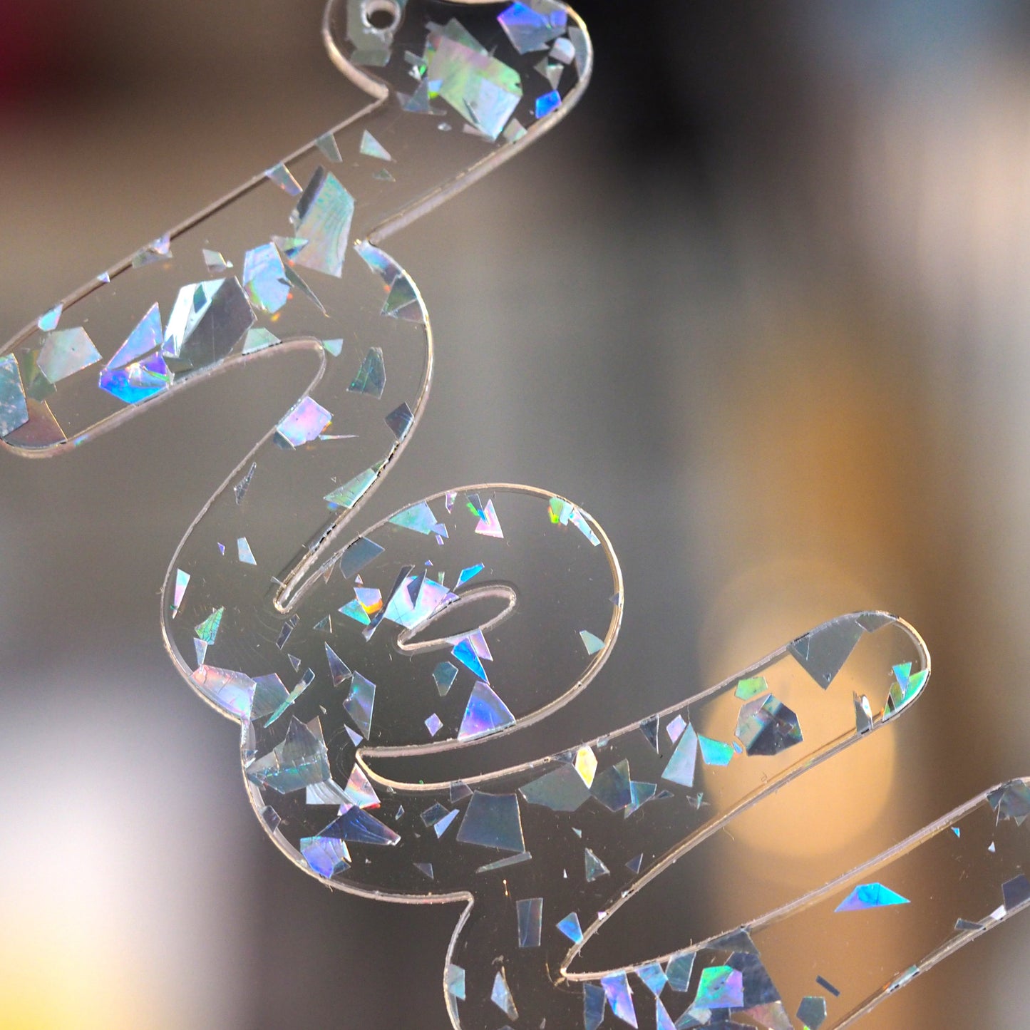 Holographic "hello" Necklace