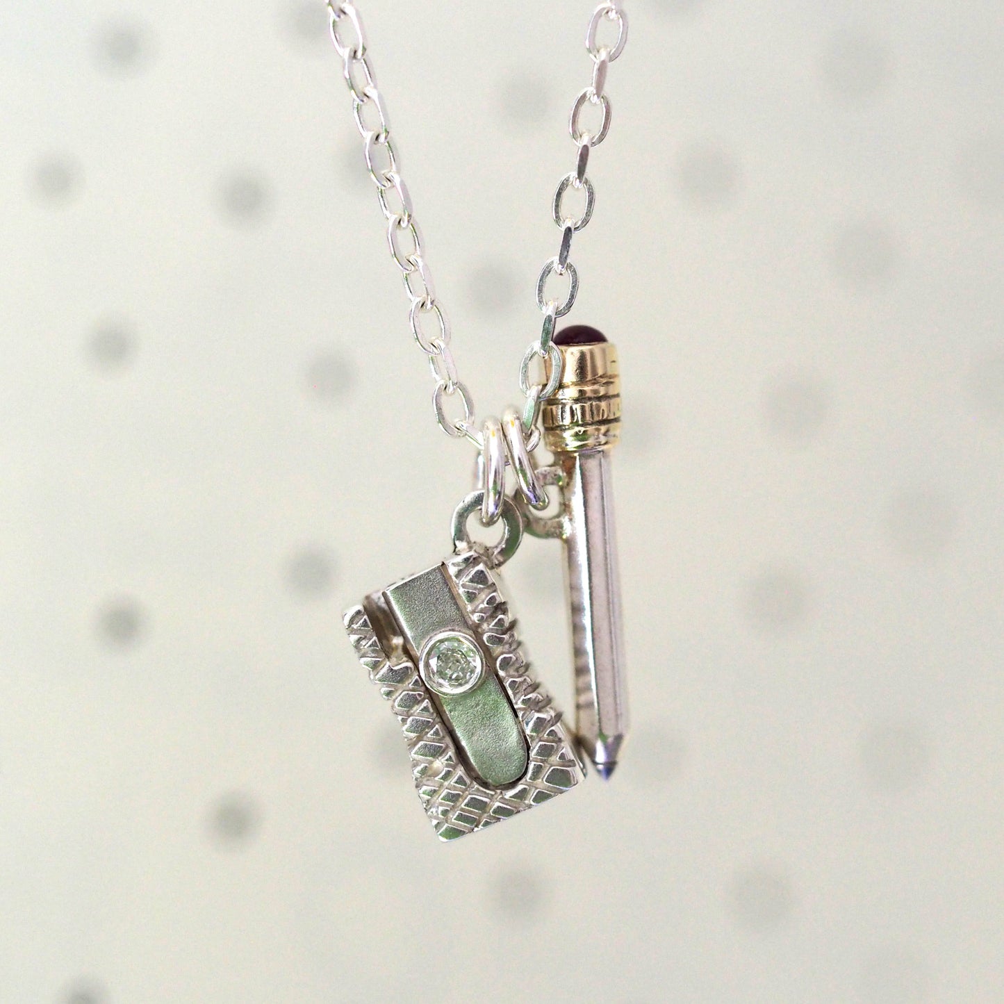 Pencil & Sharpener Necklace