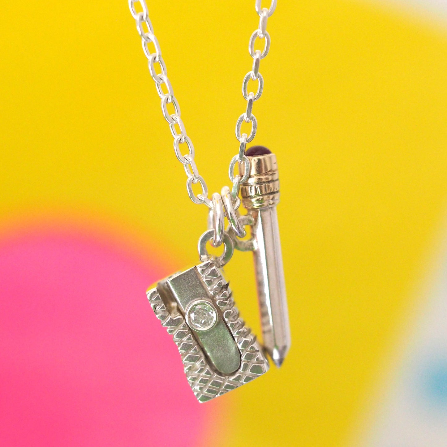Pencil & Sharpener Necklace
