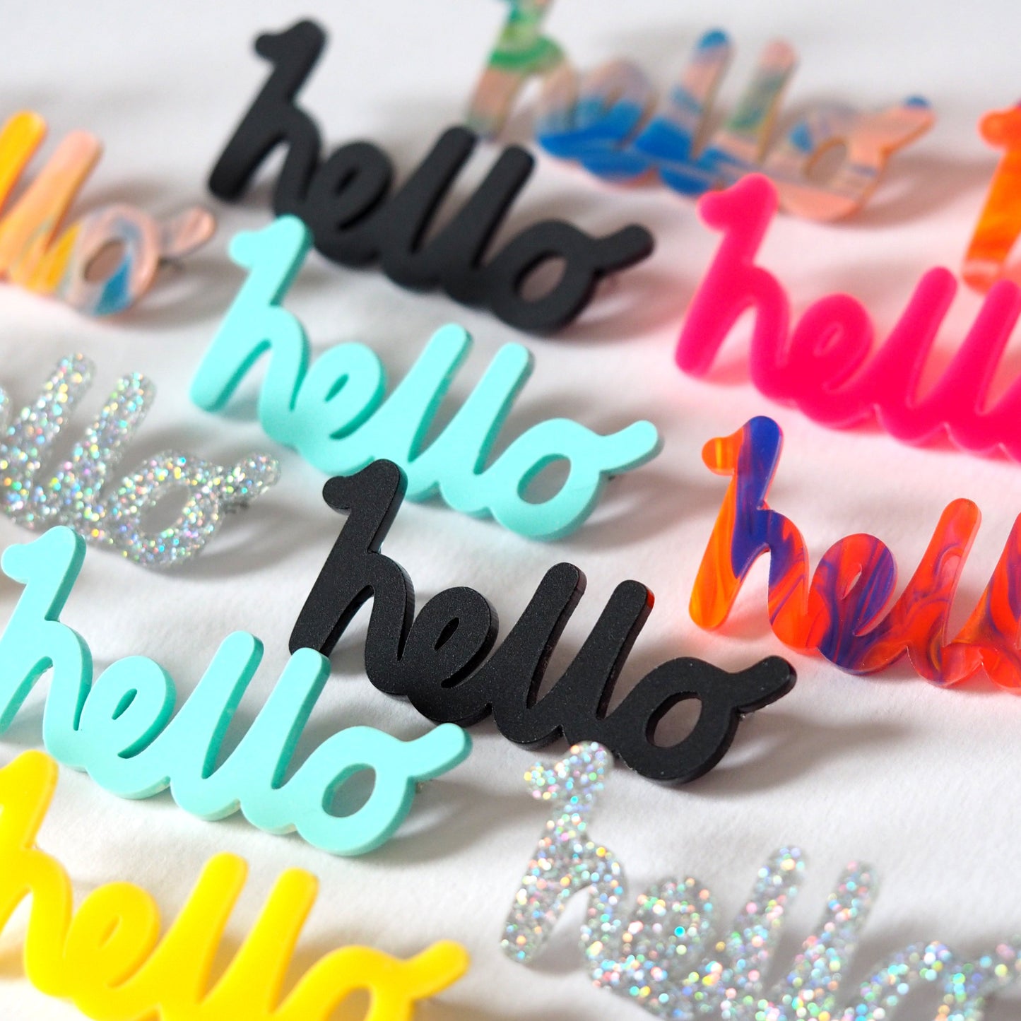 hello Brooch