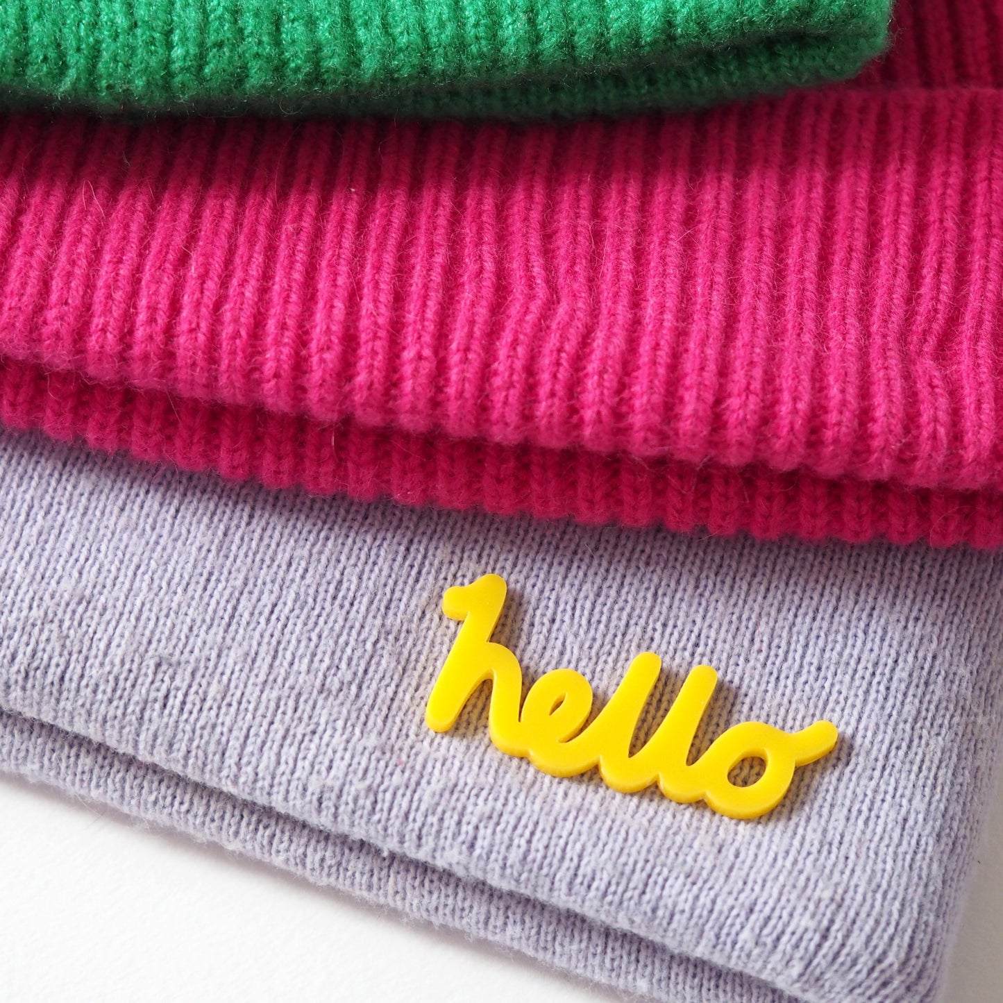 hello Brooch