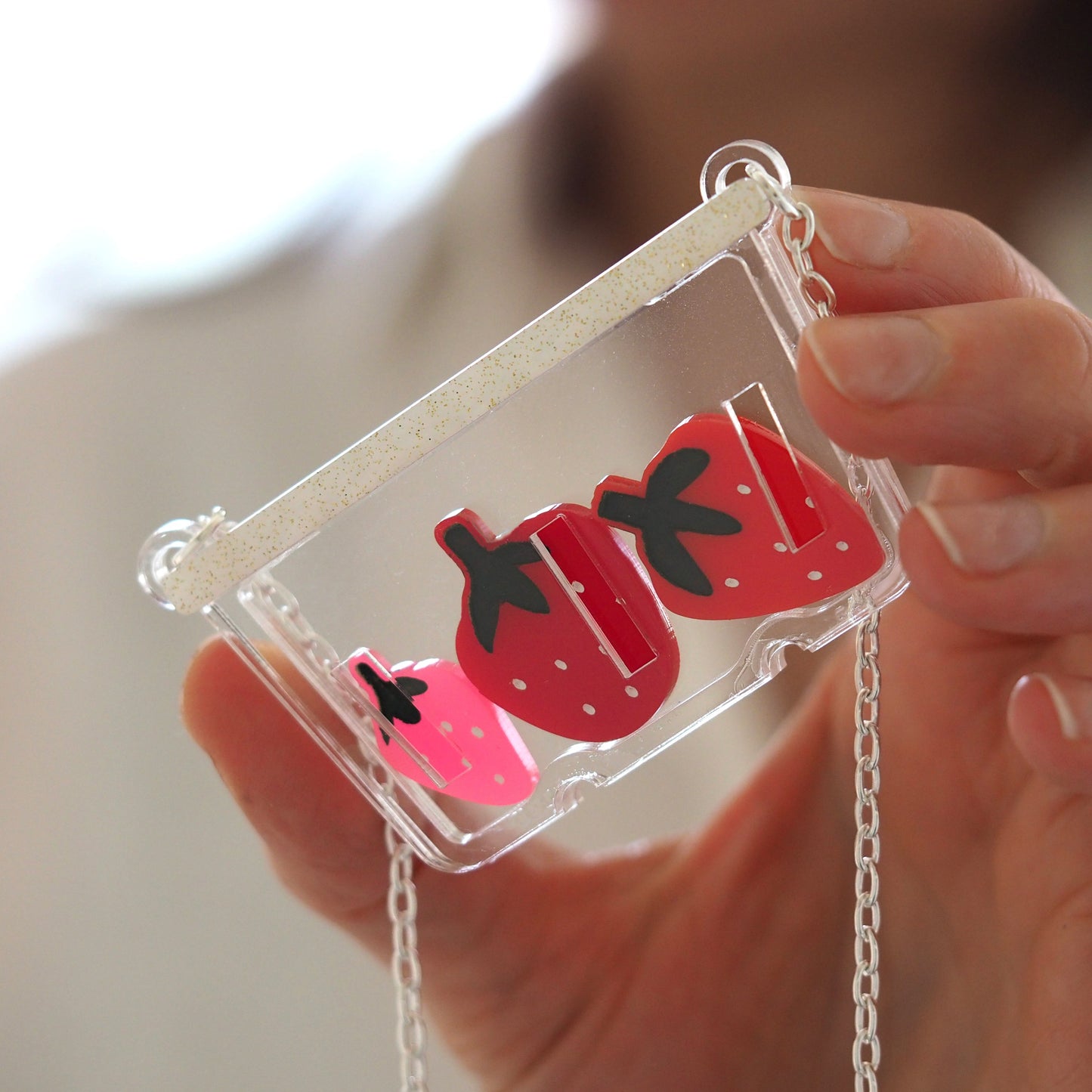 Strawberry Punnet Necklace