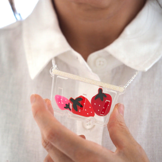 Strawberry Punnet Necklace