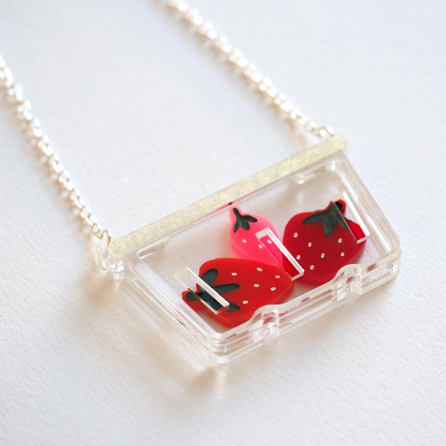 Strawberry Punnet Necklace