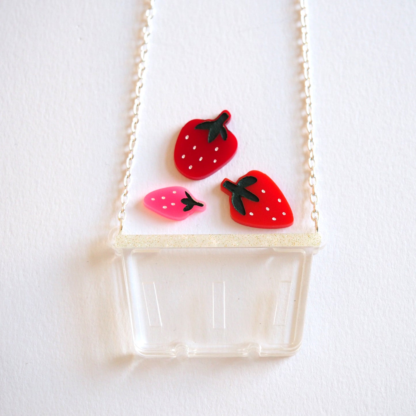 Strawberry Punnet Necklace