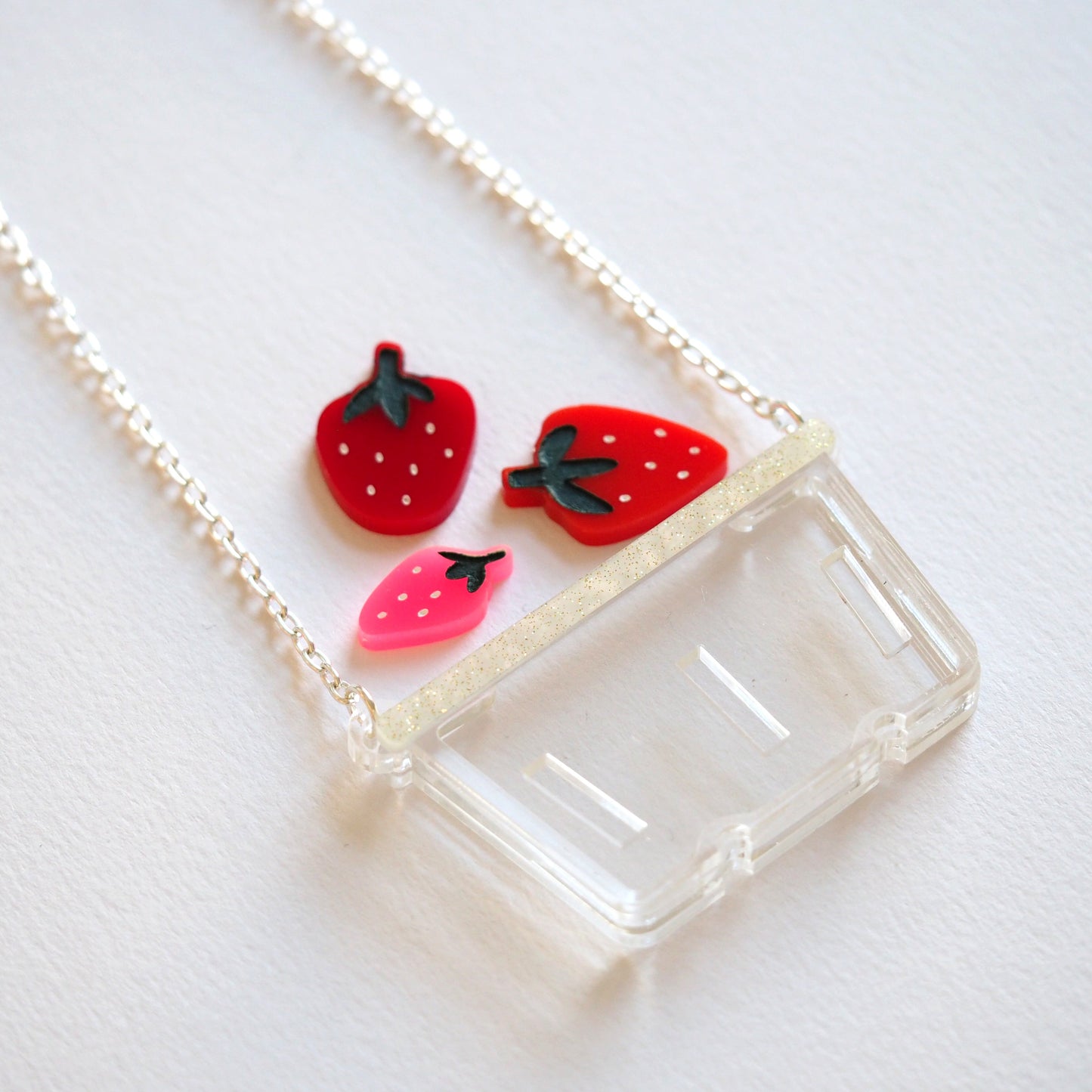 Strawberry Punnet Necklace