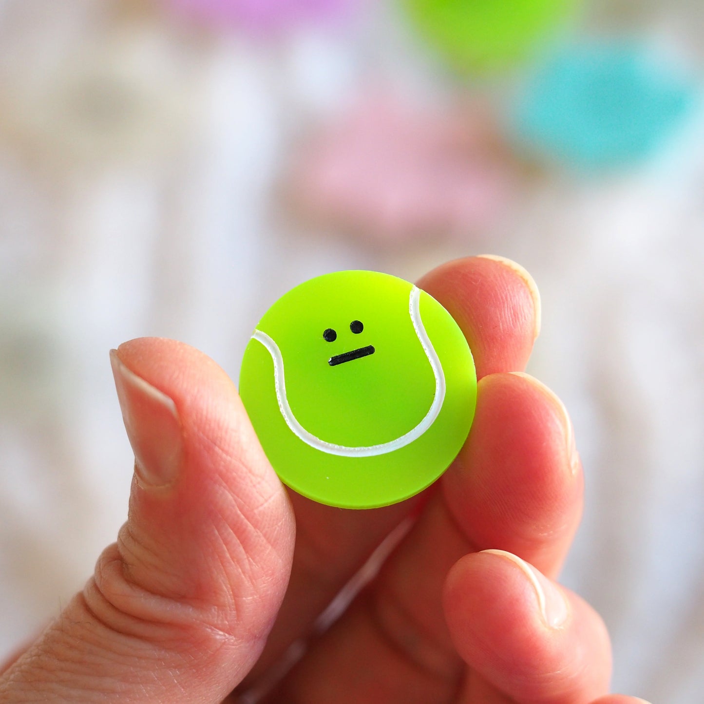 Tennis Ball Brooch
