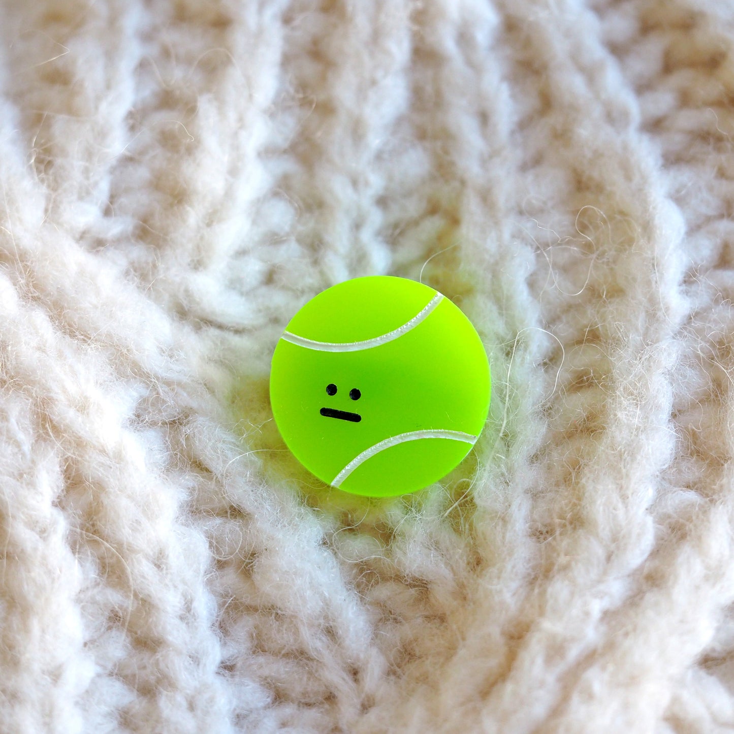 Tennis Ball Brooch