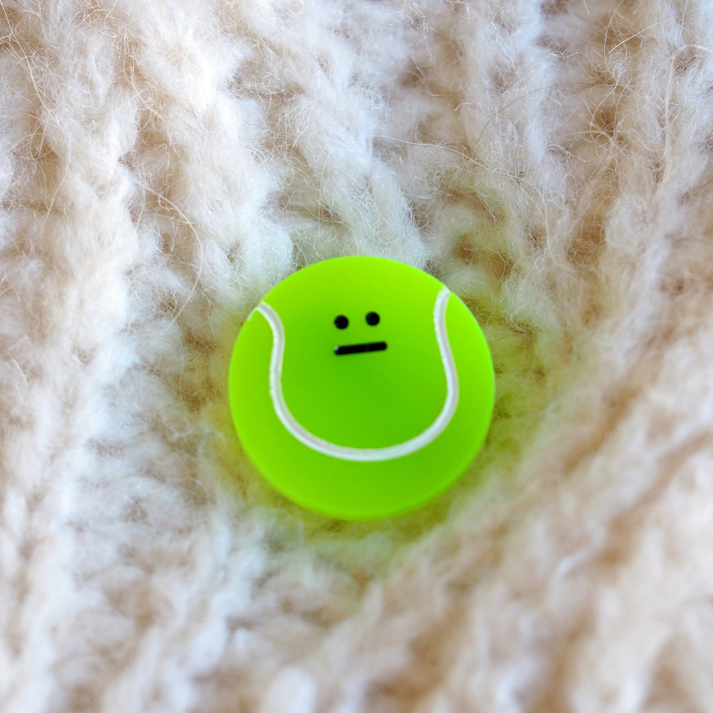 Tennis Ball Brooch