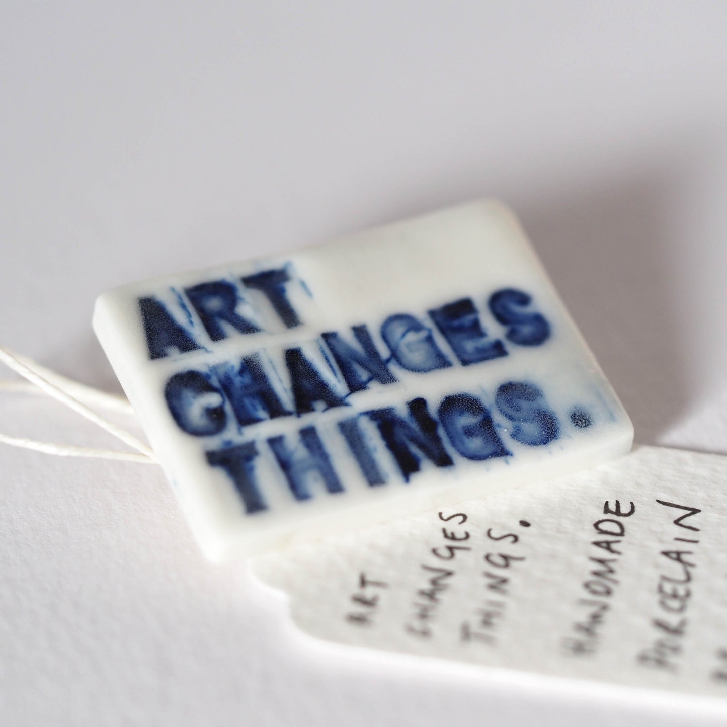 Art Changes Things Porcelain Brooch
