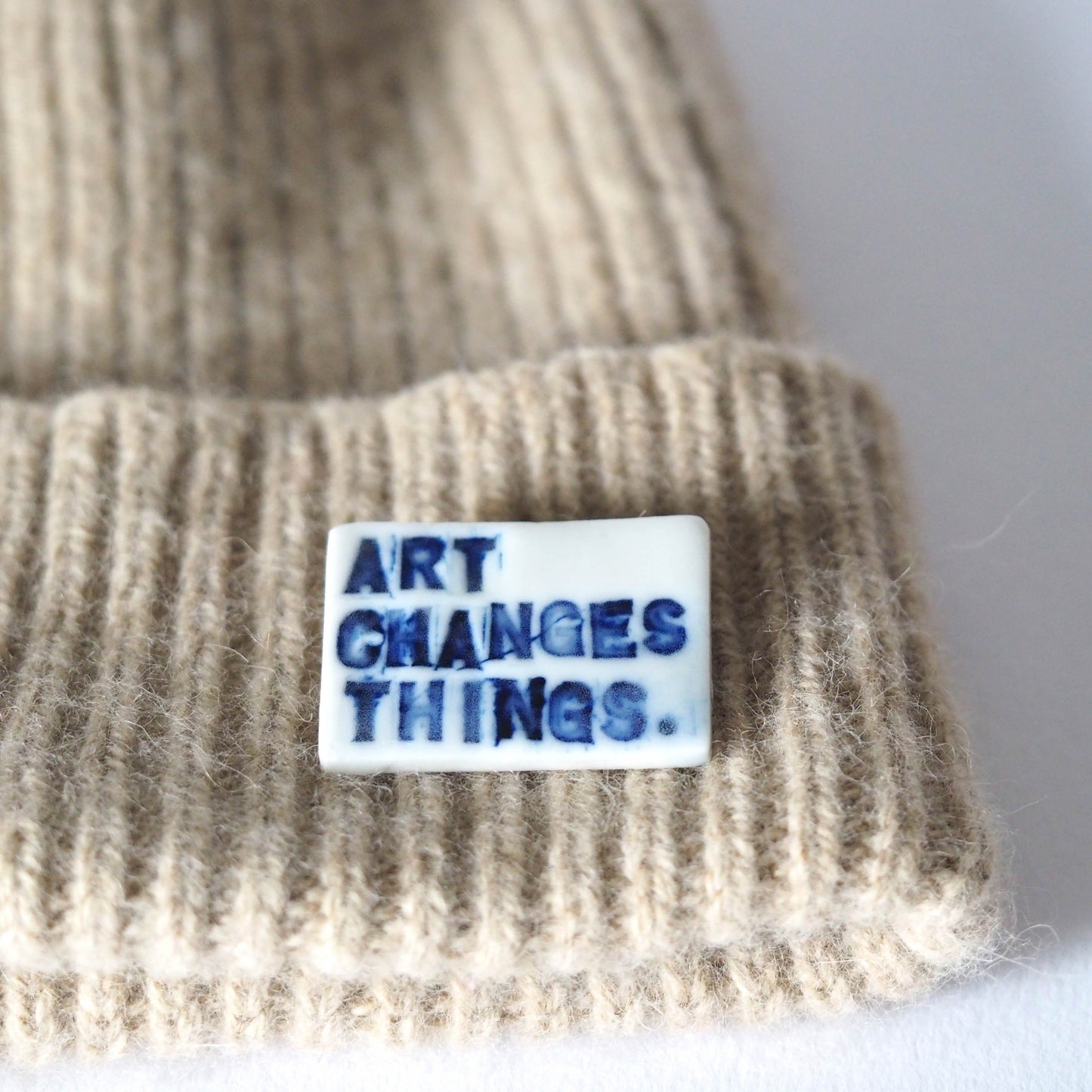 Art Changes Things Porcelain Brooch