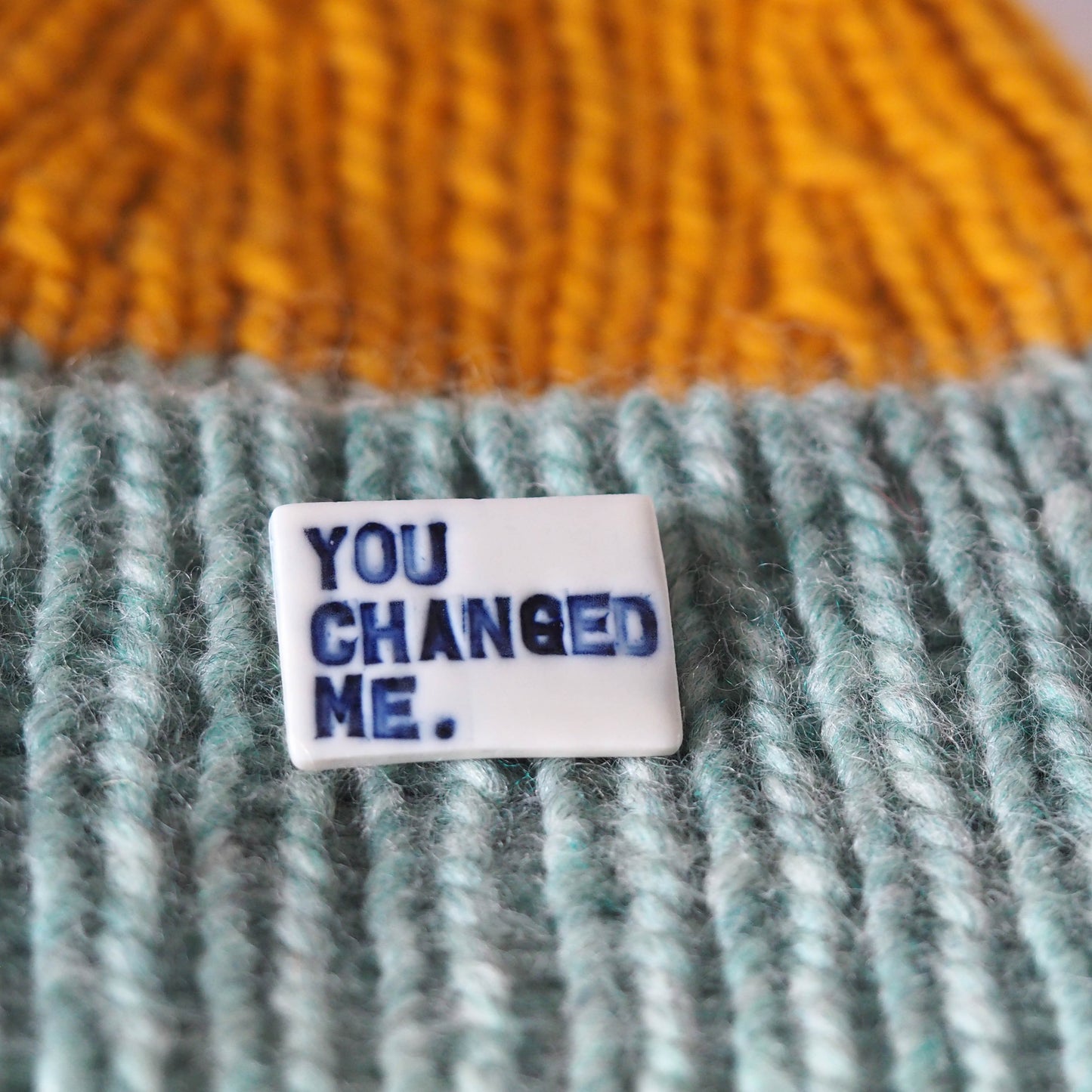 You Changed Me Porcelain Brooch.