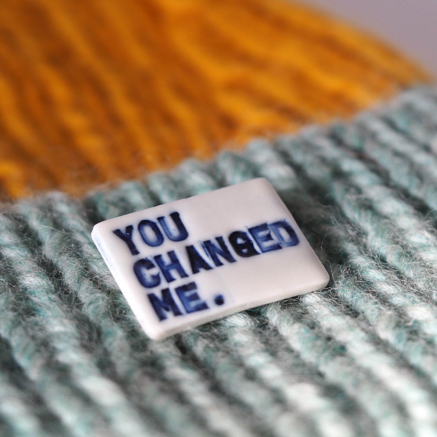 You Changed Me Porcelain Brooch.