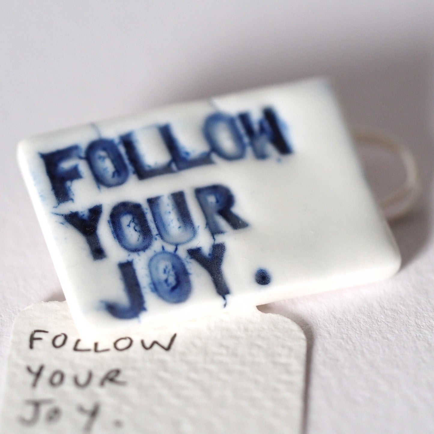 Follow Your Joy Porcelain Brooch