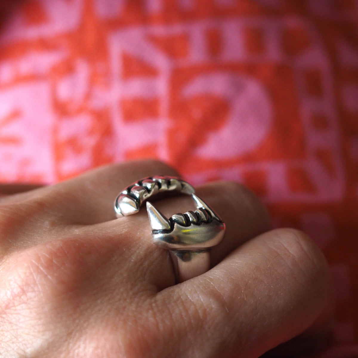 Fangs Ring Silver