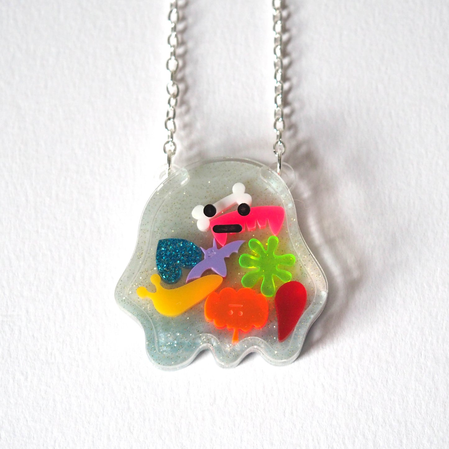 Halloween Hungry Ghost Necklace