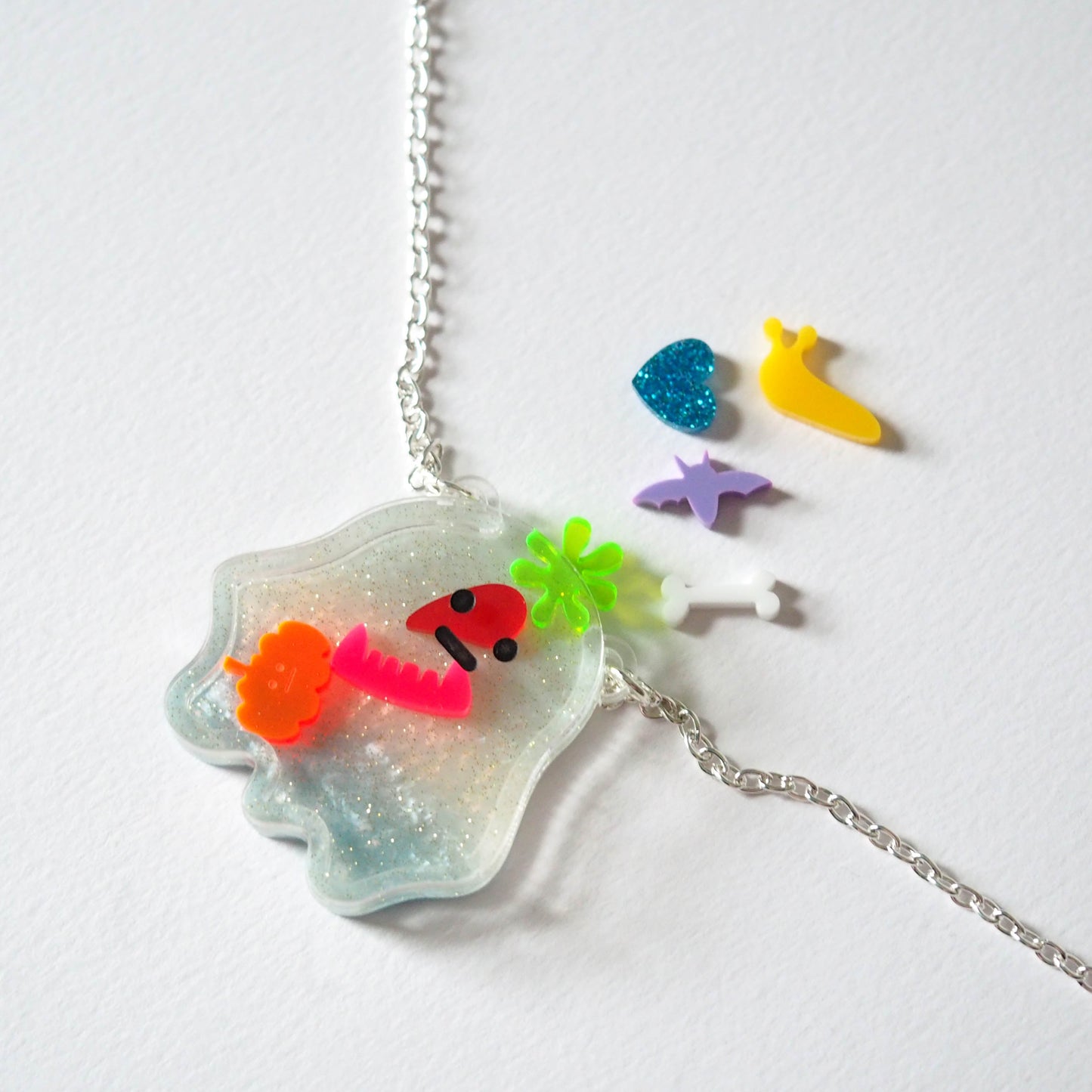 Halloween Hungry Ghost Necklace