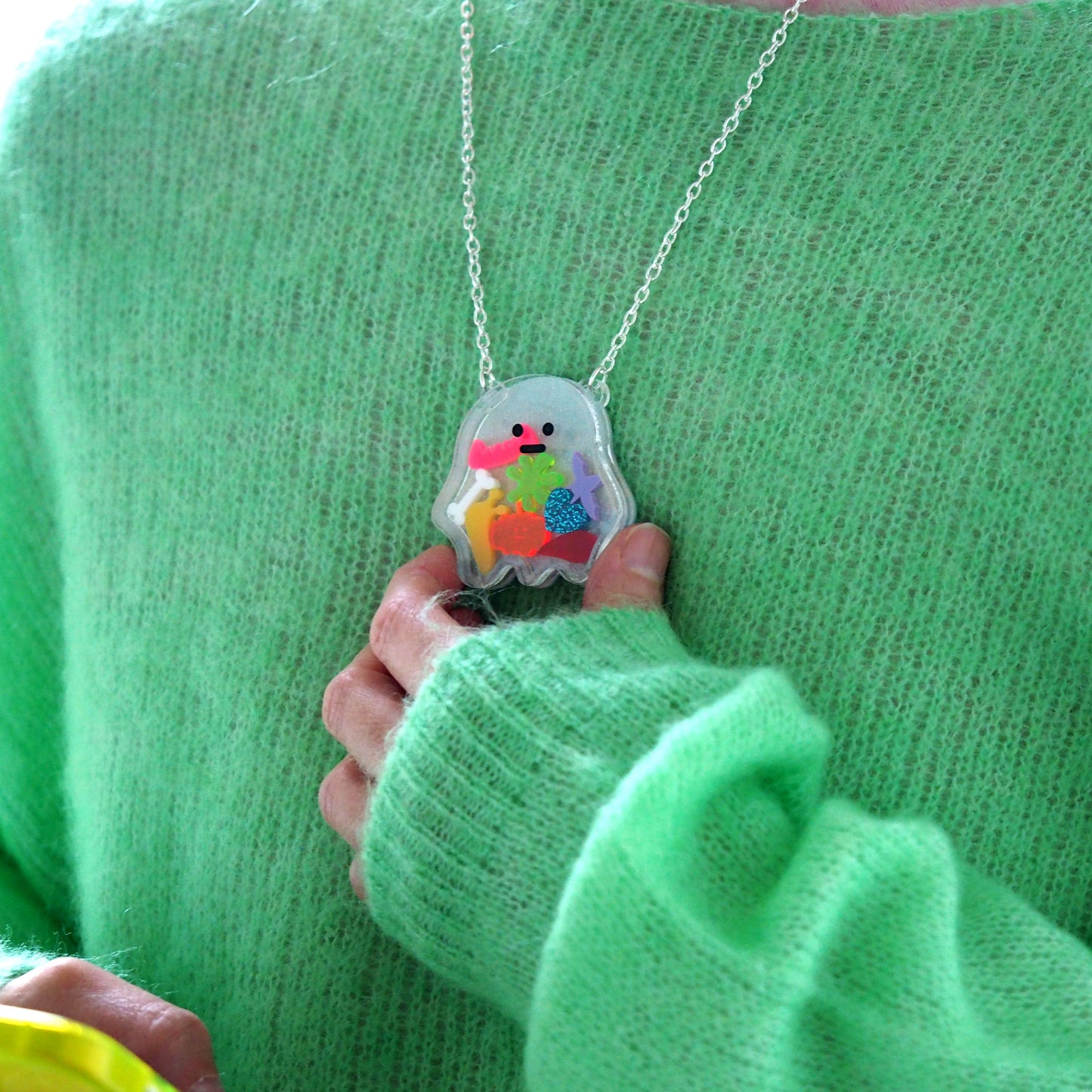 Halloween Hungry Ghost Necklace