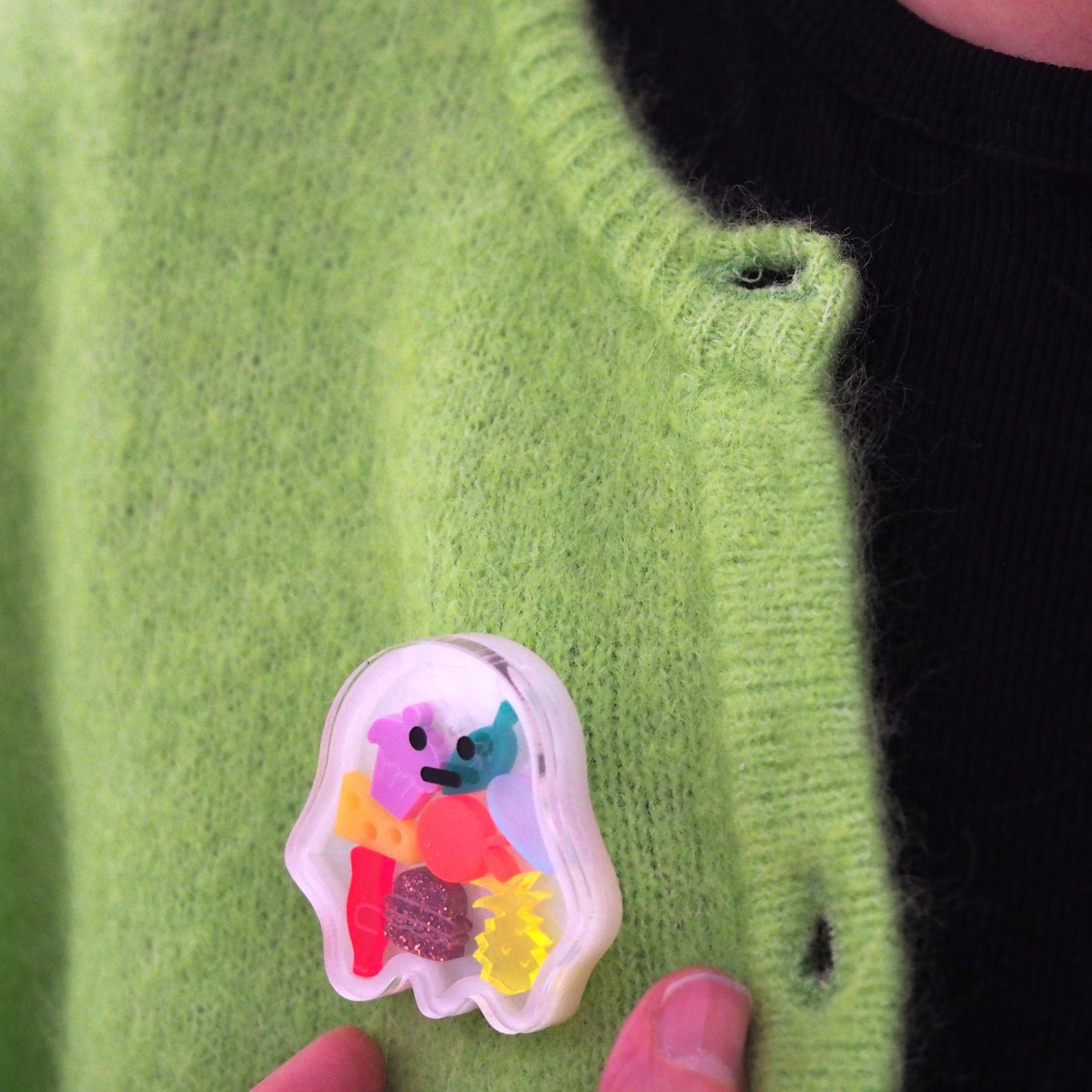 Hungry Ghost Brooch Set