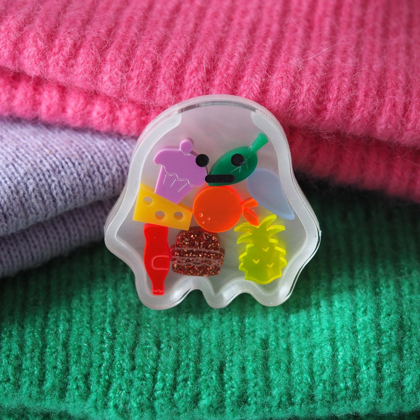 Hungry Ghost Brooch Set