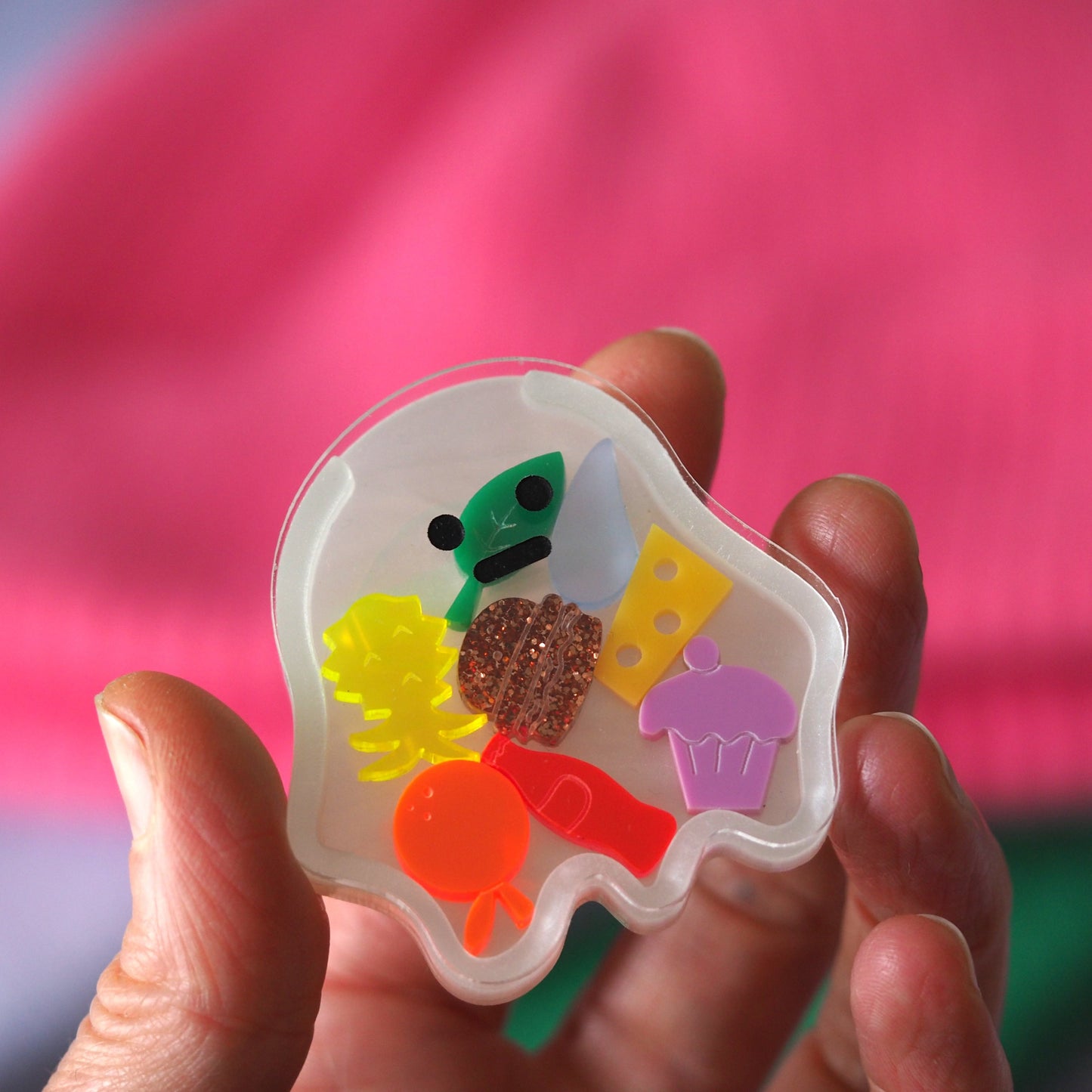 Hungry Ghost Brooch Set