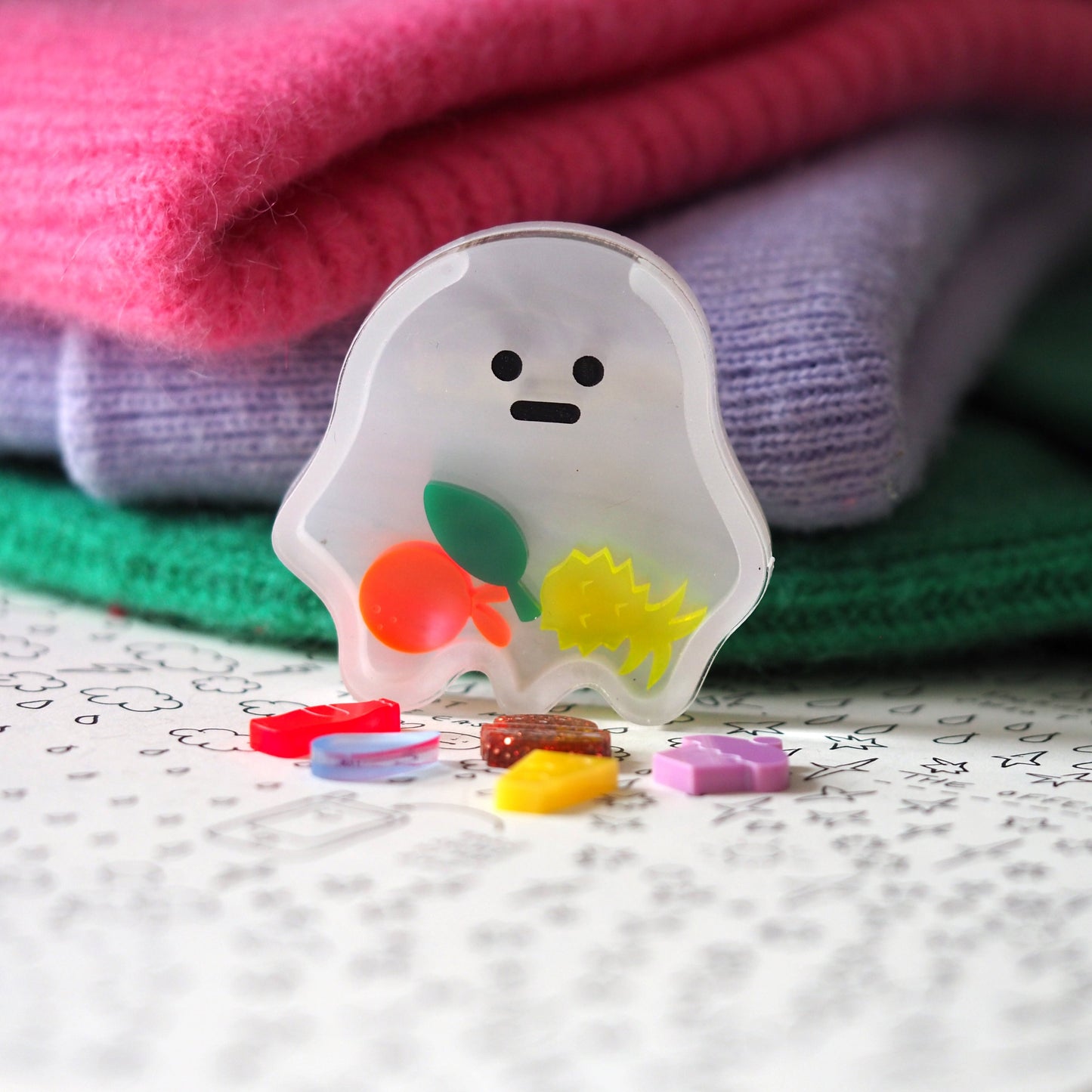 Hungry Ghost Brooch Set