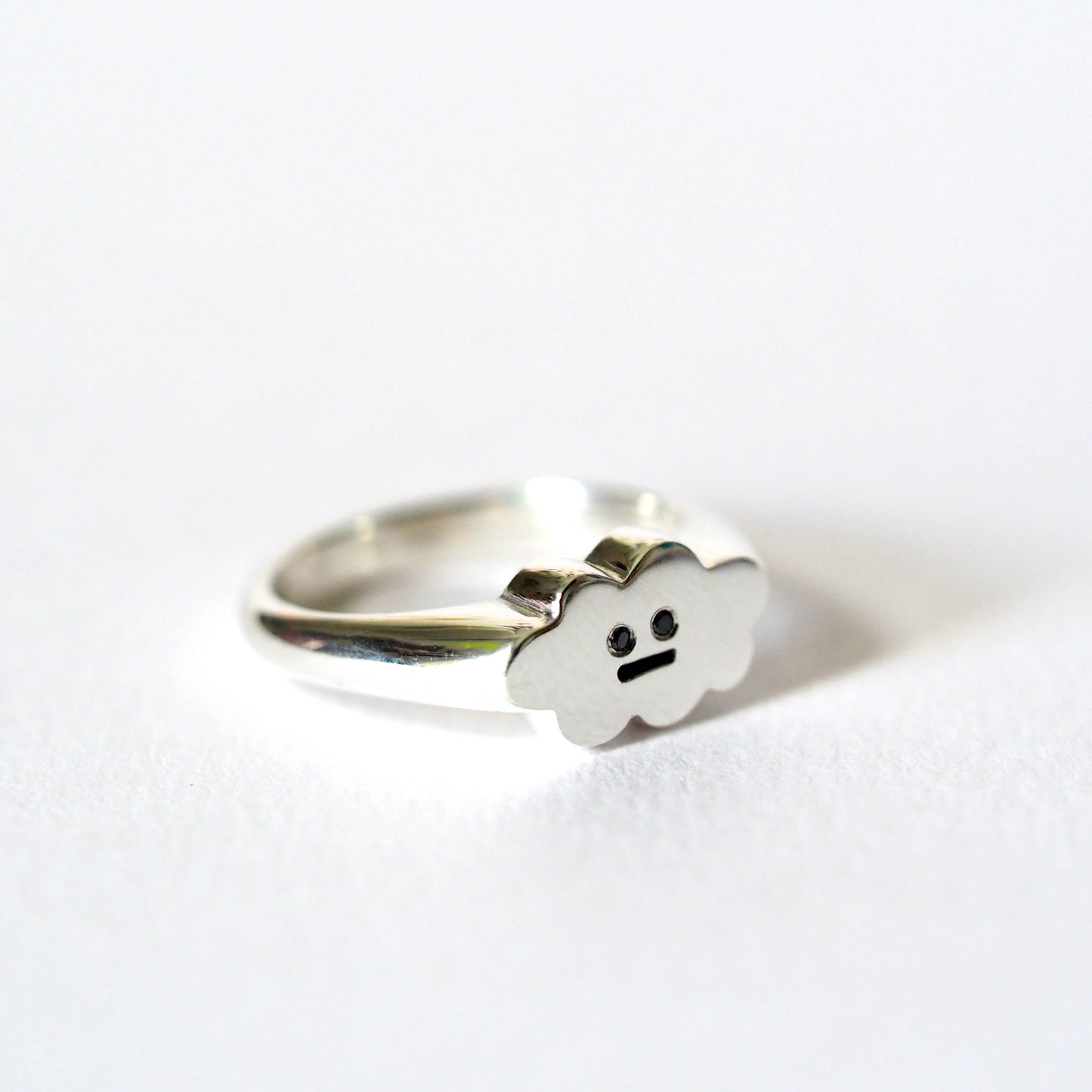 Grumpy Cloud Signet Ring