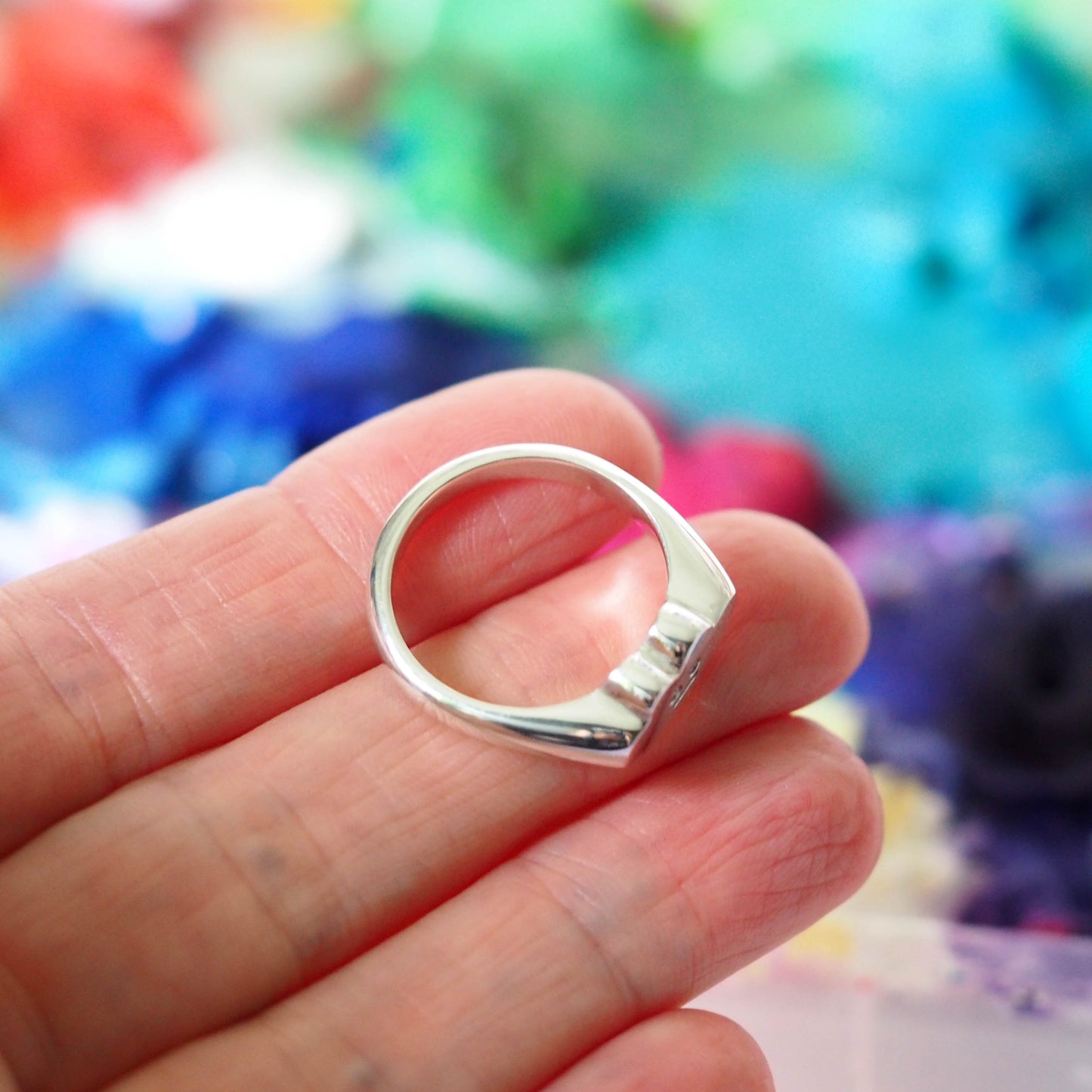 Grumpy Cloud Signet Ring