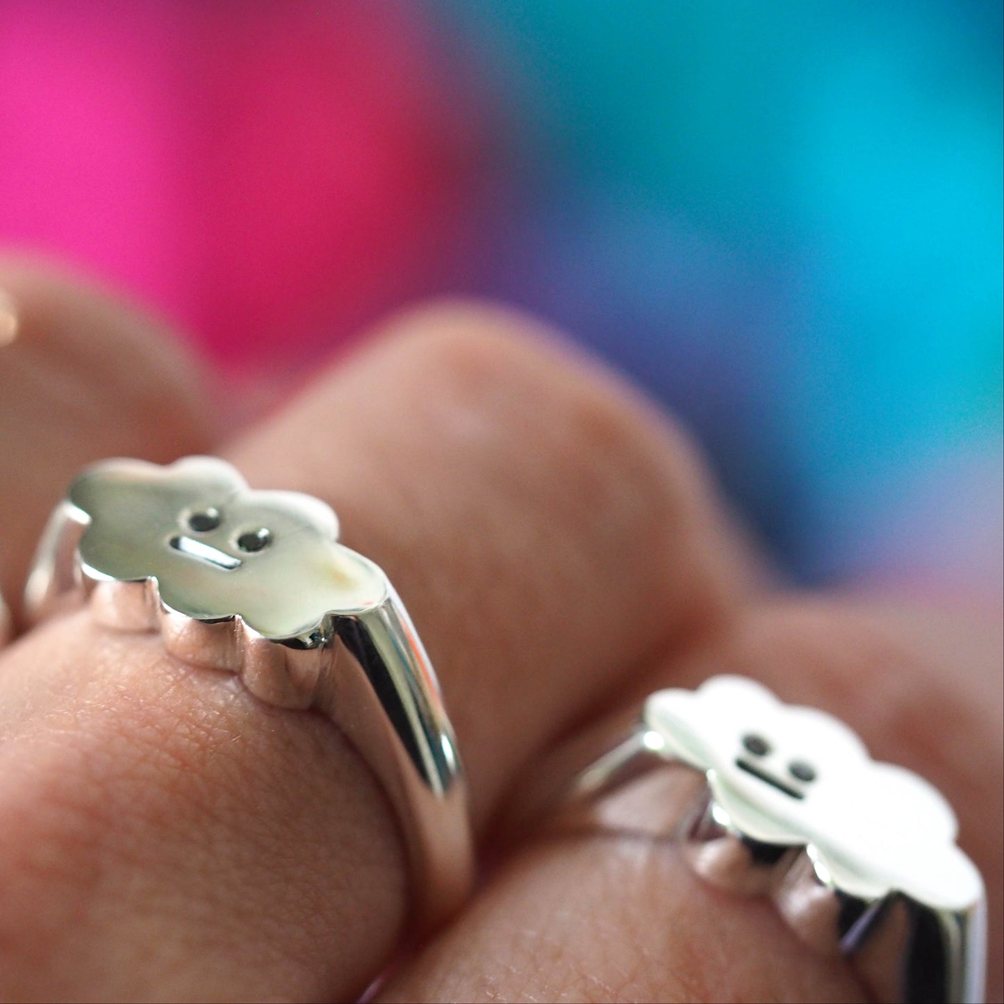 Grumpy Cloud Signet Ring