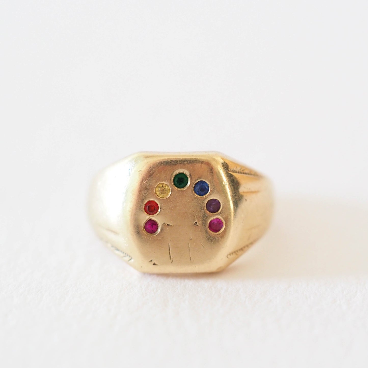Rainbow Signet Ring