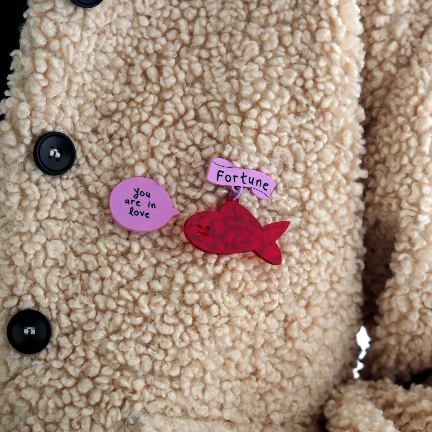 Fortune Fish Brooch Set