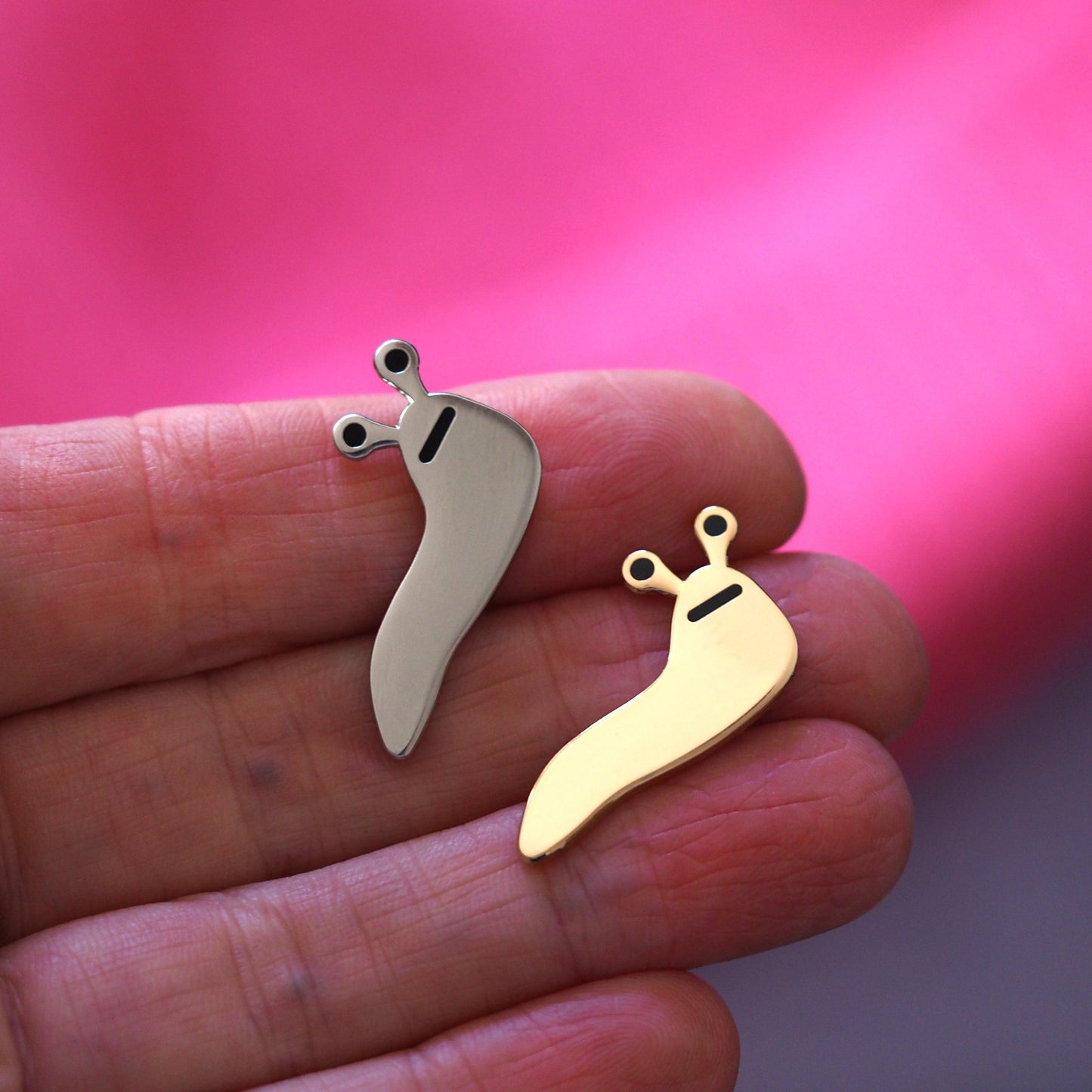 Slug Enamel Pin Badge
