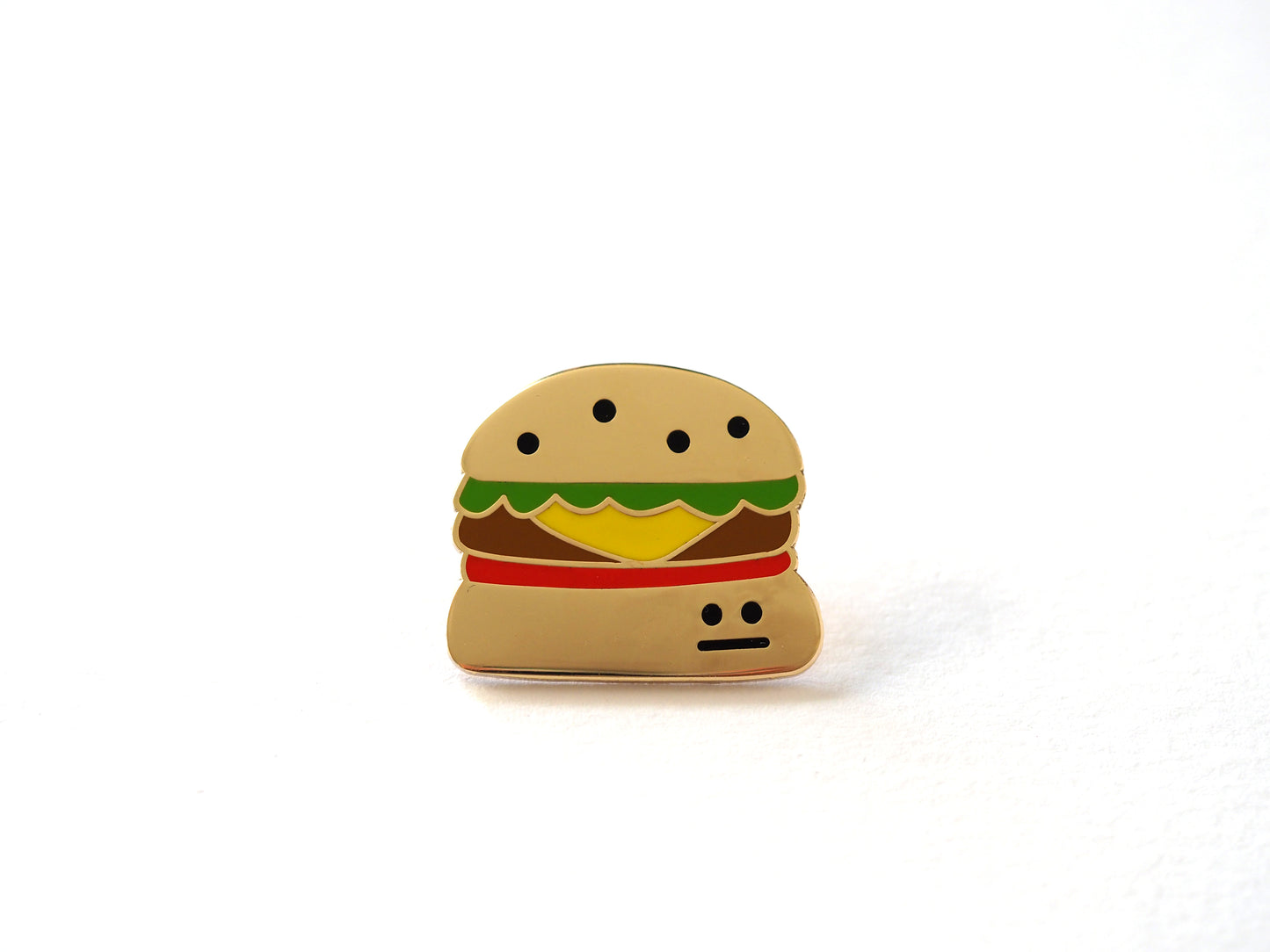Burger Enamel Pin Badge