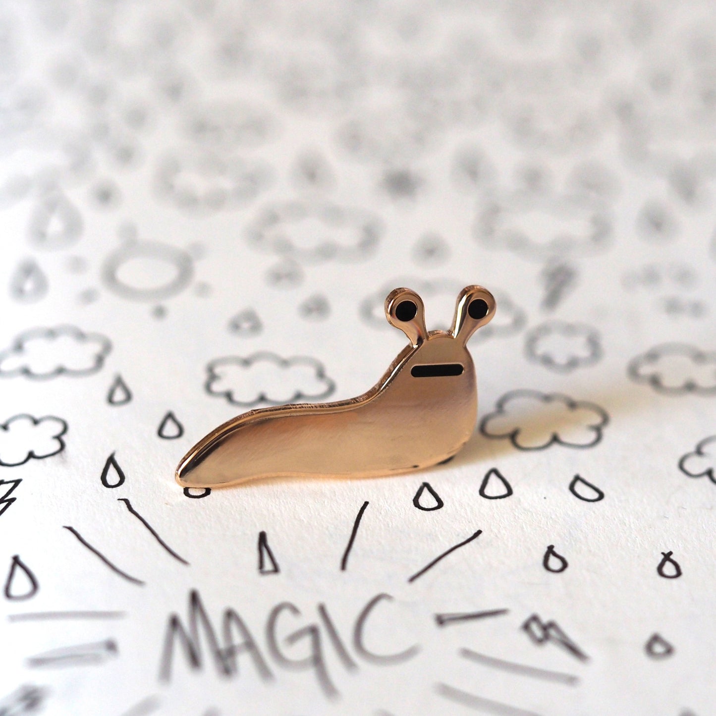 Slug Enamel Pin Badge