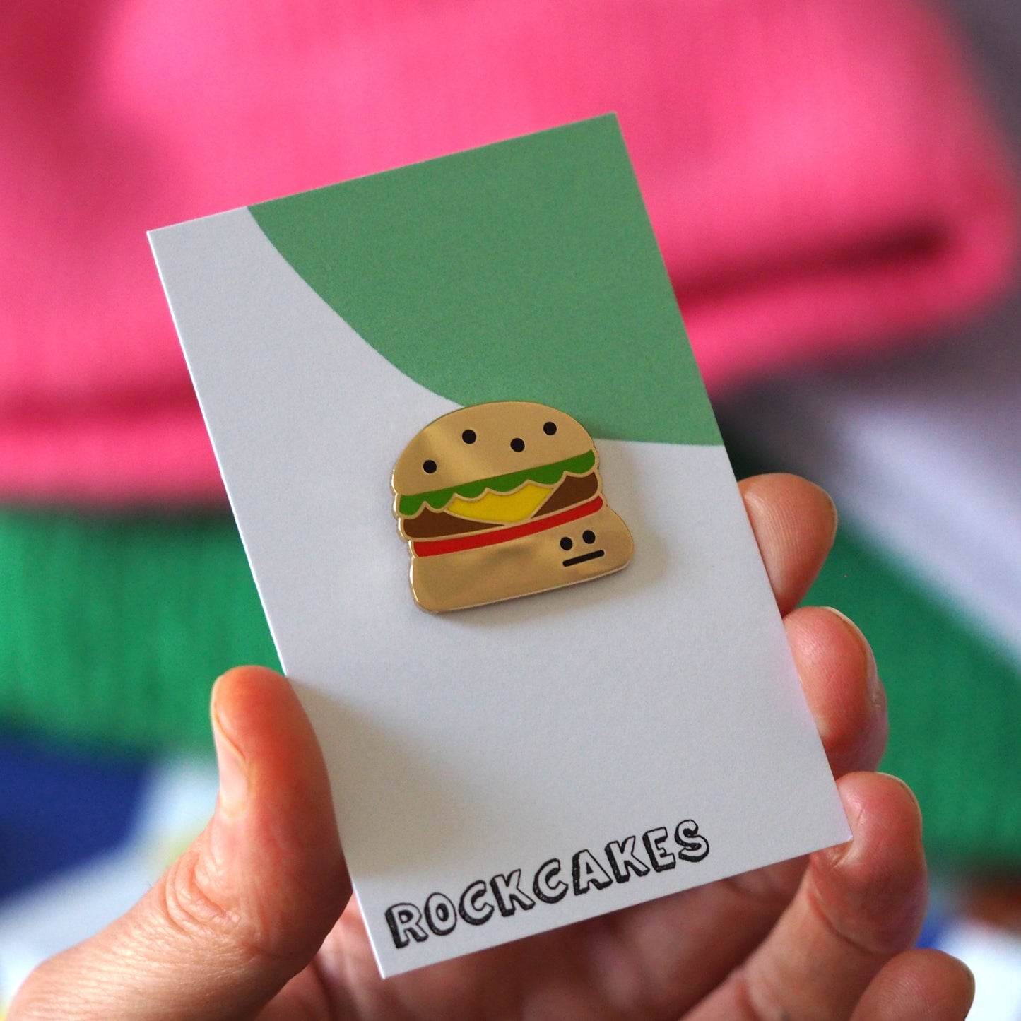 Burger Enamel Pin Badge
