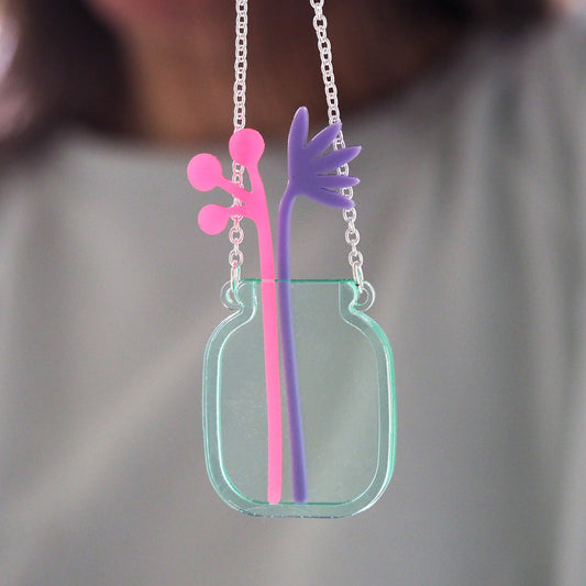 Flower Vase Necklace