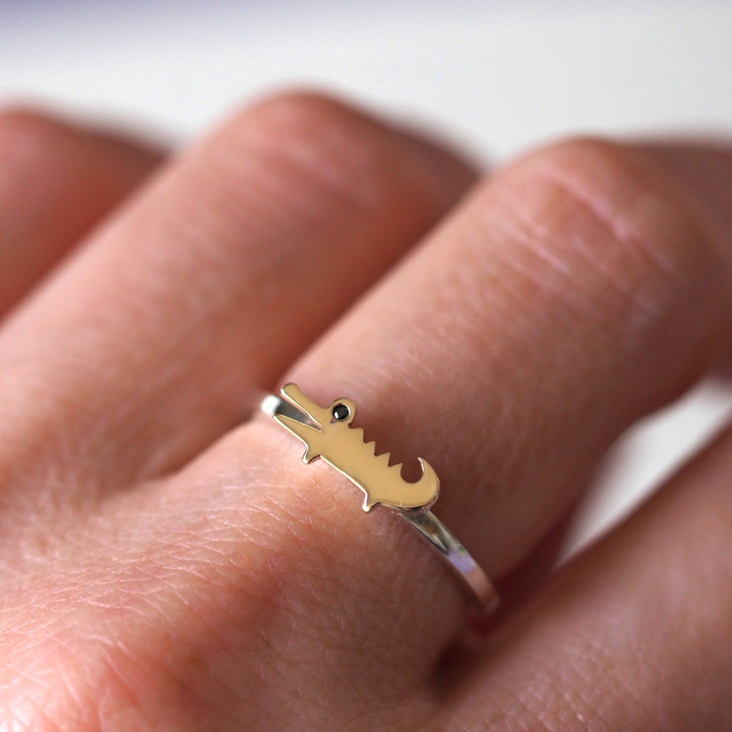 Baby Crocodile Ring