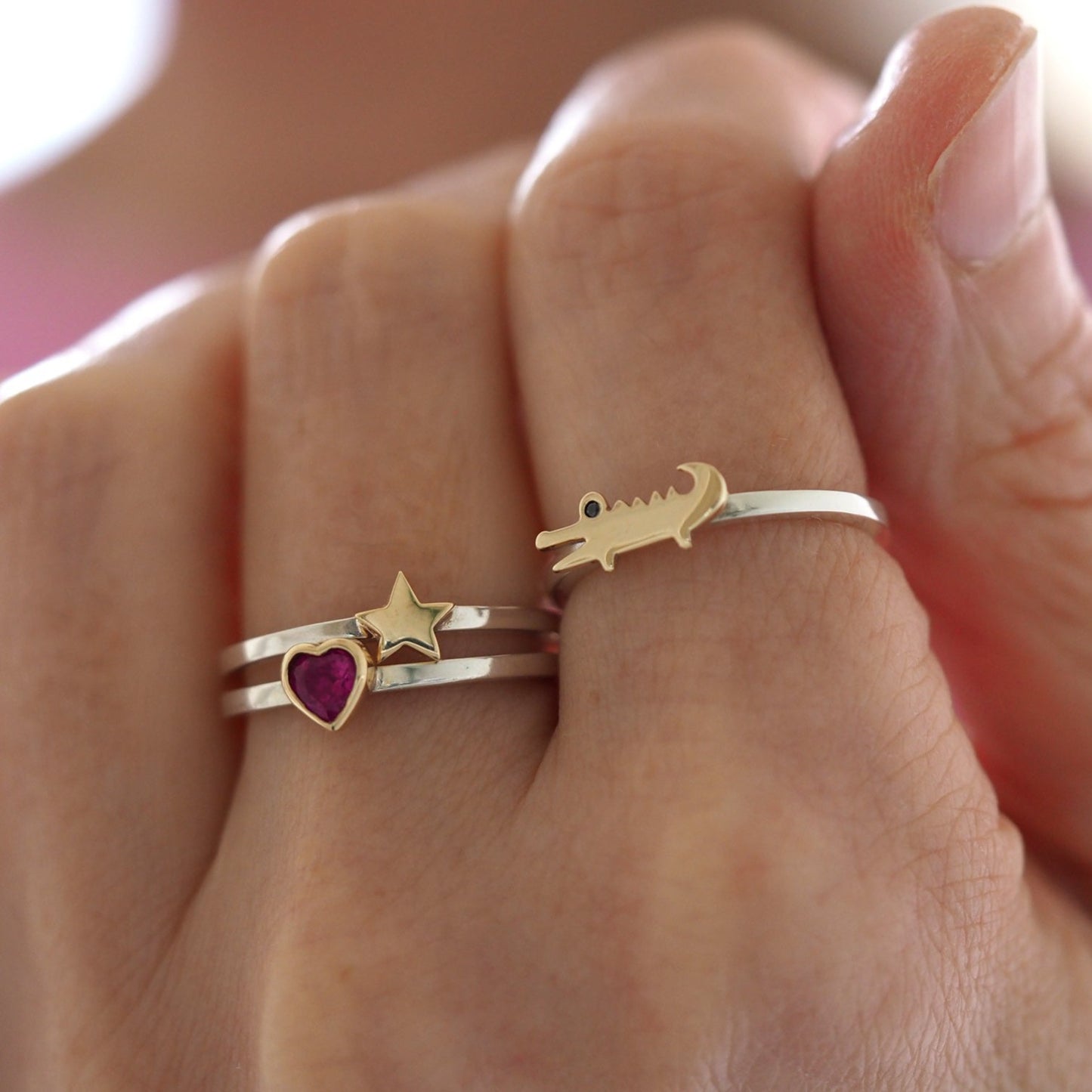 Baby Crocodile Ring