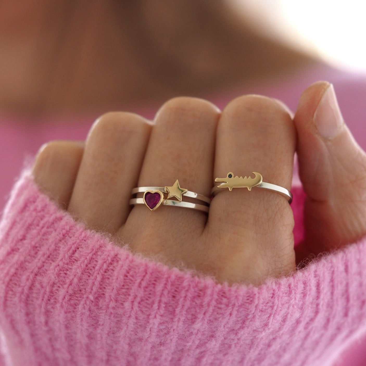 Baby Crocodile Ring