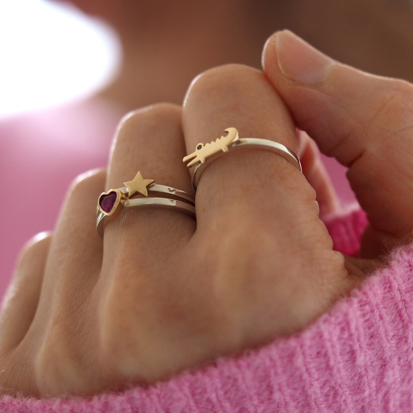 Baby Crocodile Ring