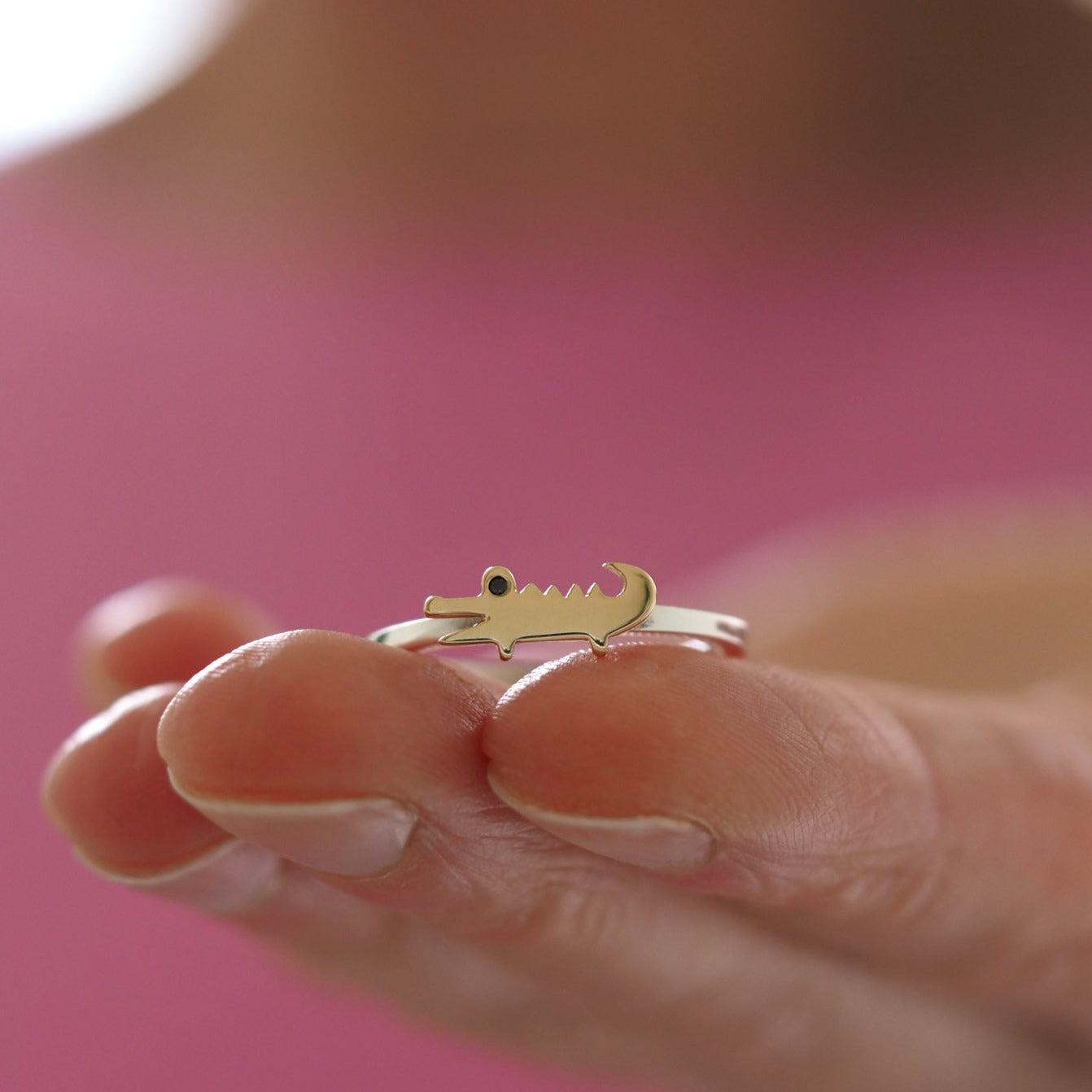 Baby Crocodile Ring