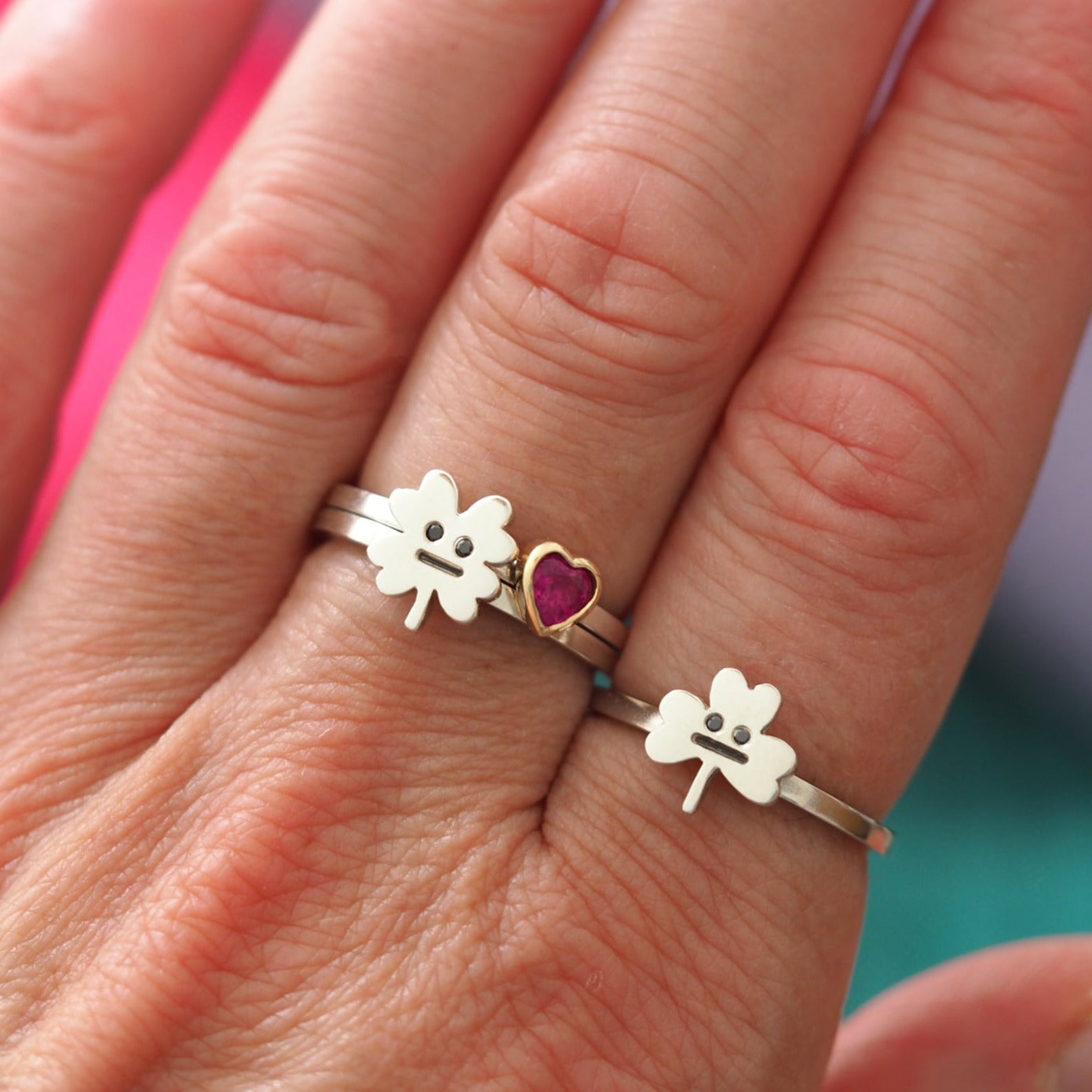 Clover Rings - Recycled Sterling Silver