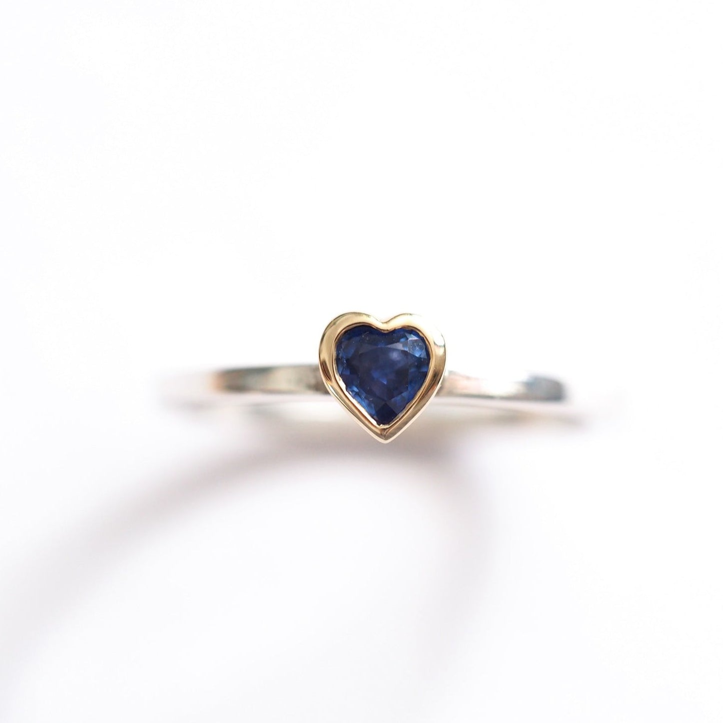 Heart Ring - Ruby, Sapphire or Emerald