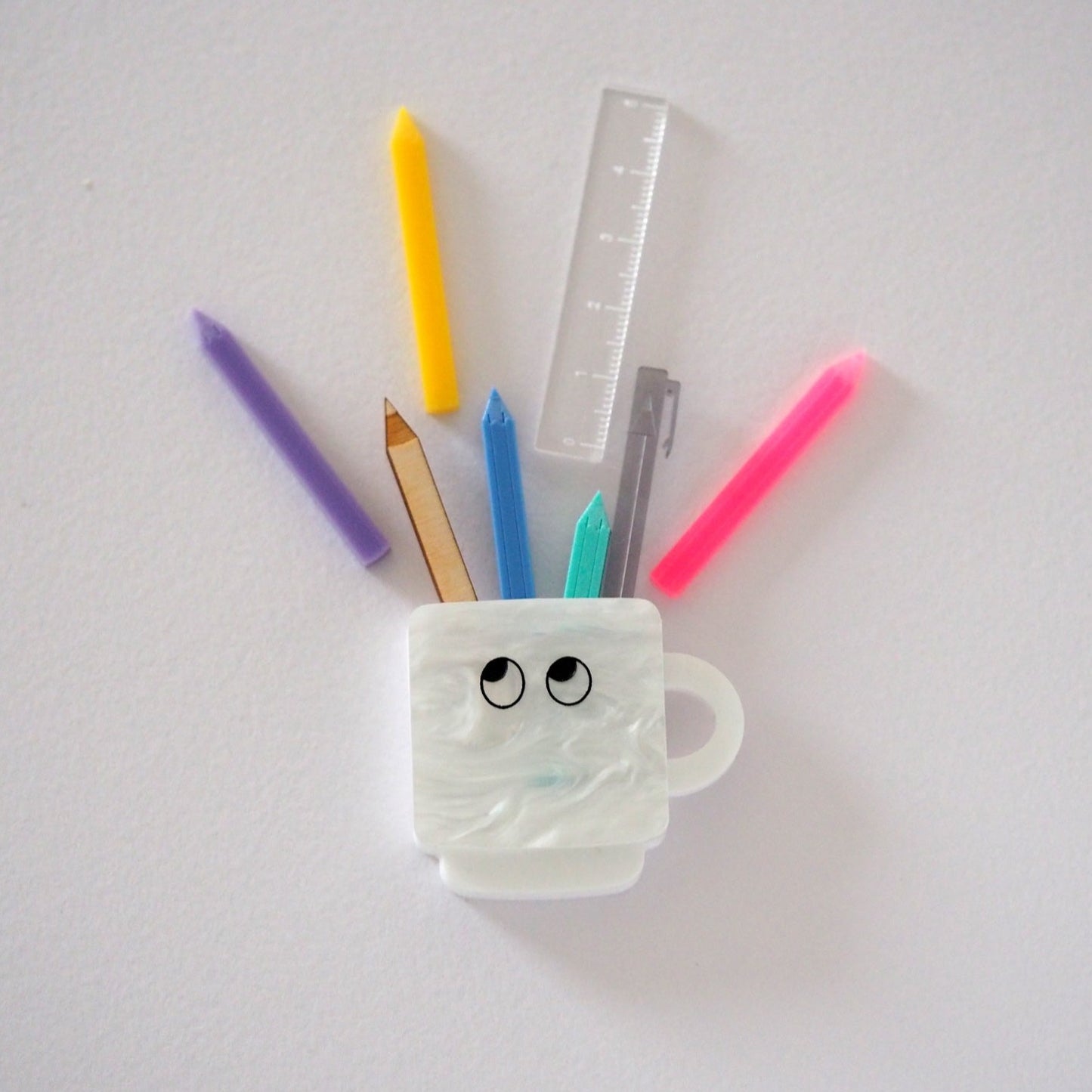 Pen Pot Brooch Set - Mix and Match