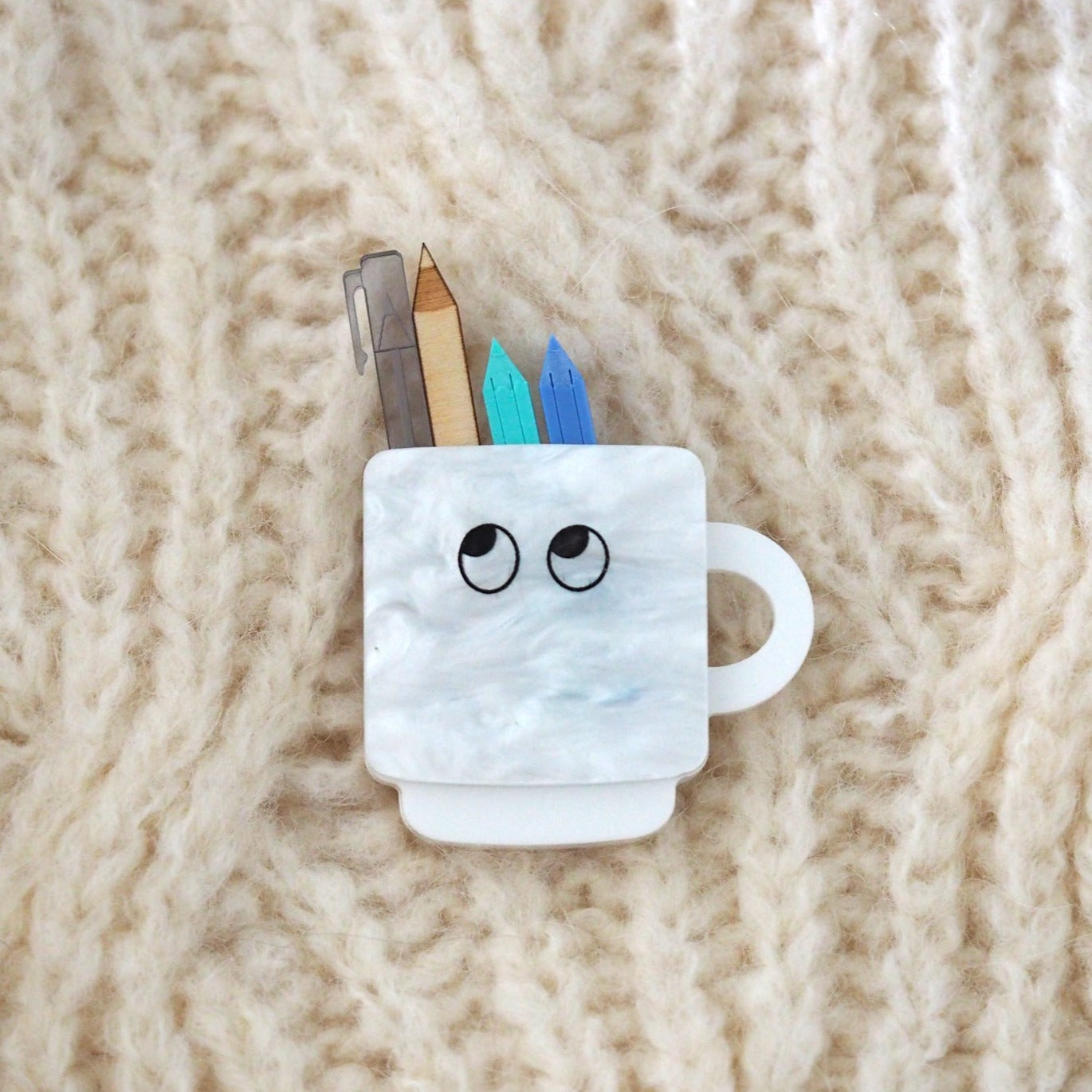 Pen Pot Brooch Set - Mix and Match