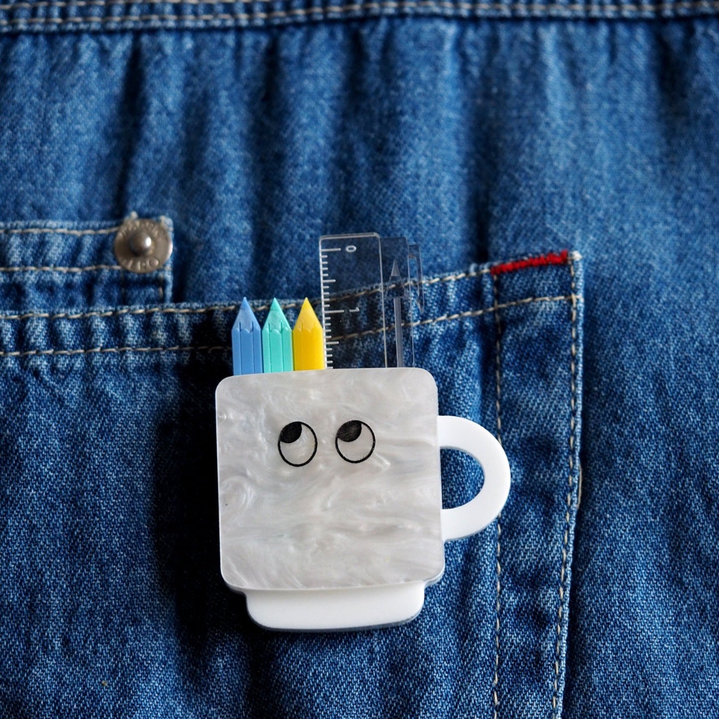 Pen Pot Brooch Set - Mix and Match
