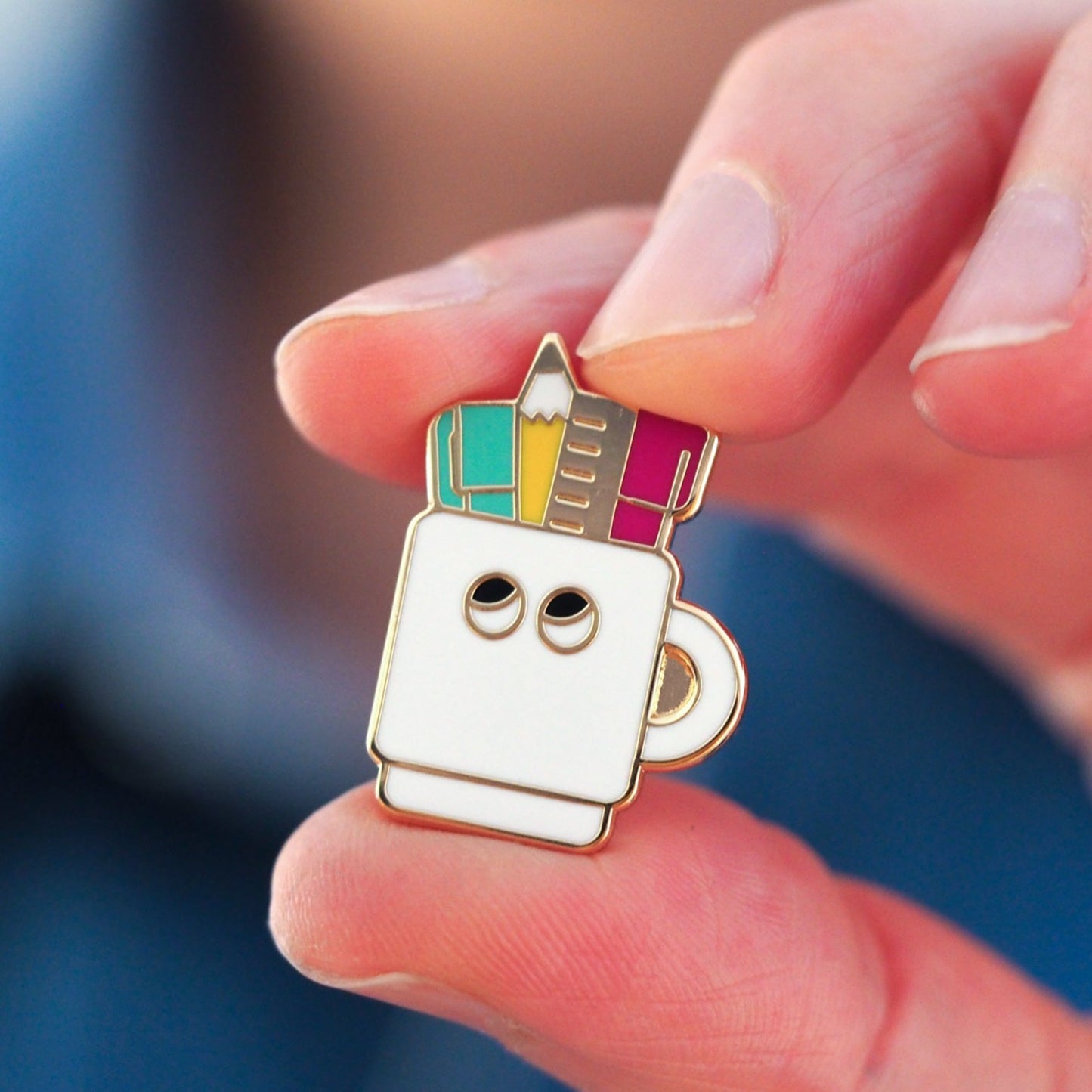 Pen Pot - Enamel Pin