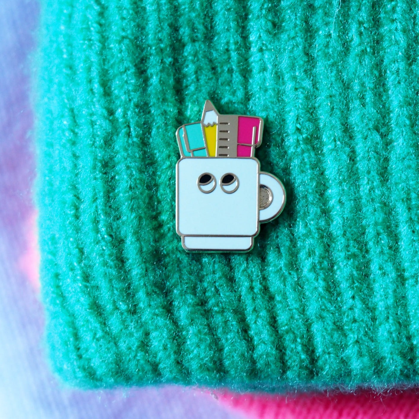 Pen Pot - Enamel Pin